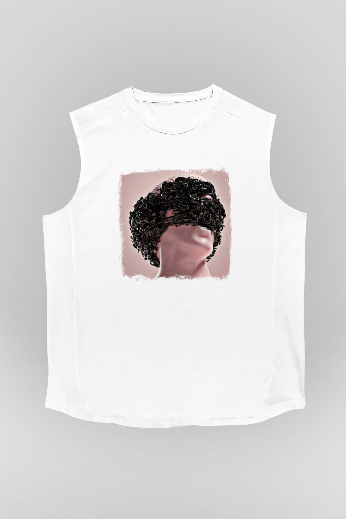 Bring Me the Horizon Baskılı Unisex Beyaz Kolsuz Tişört