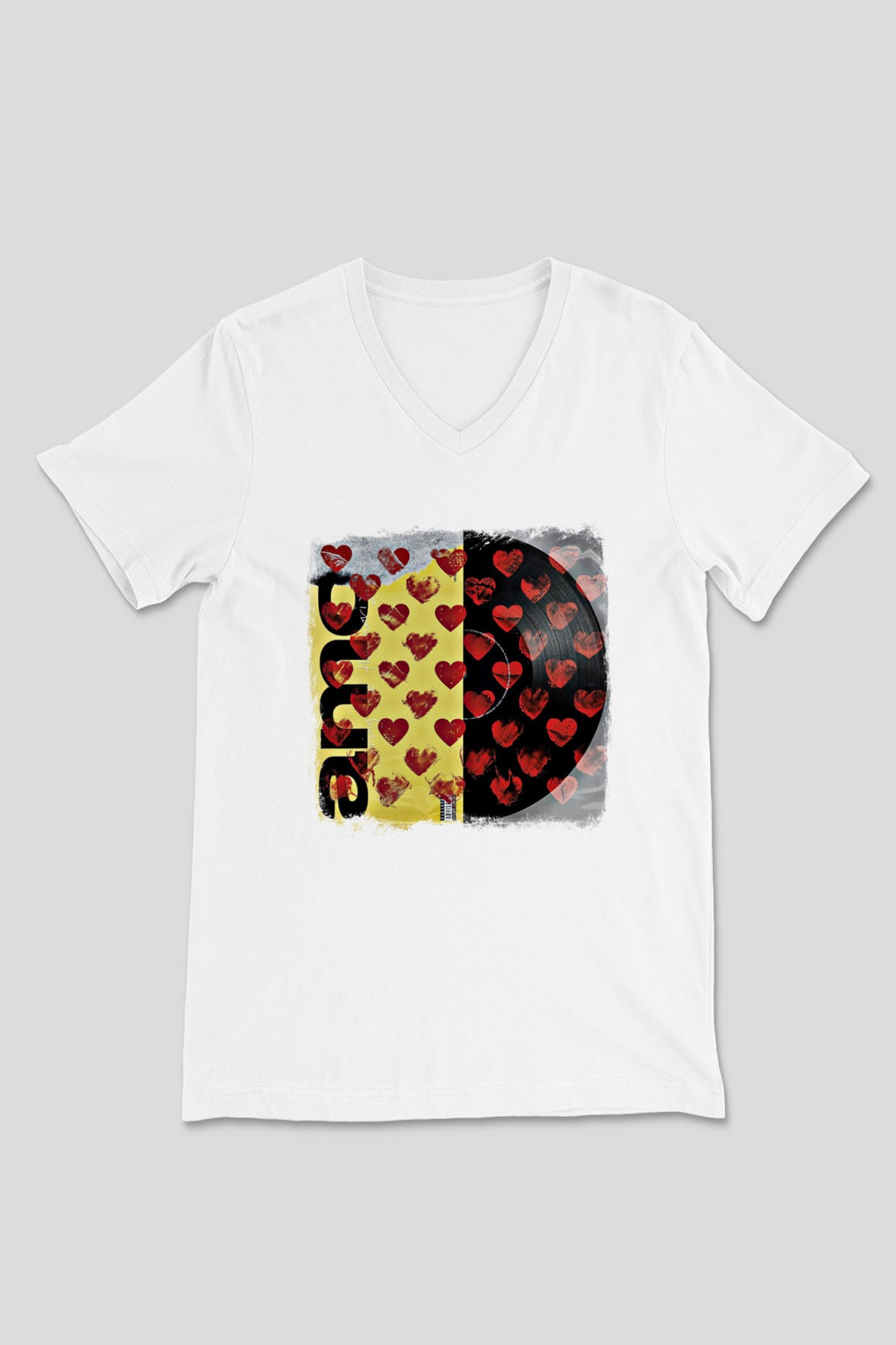 Bring Me the Horizon Baskılı Unisex Beyaz V Yaka Tişört