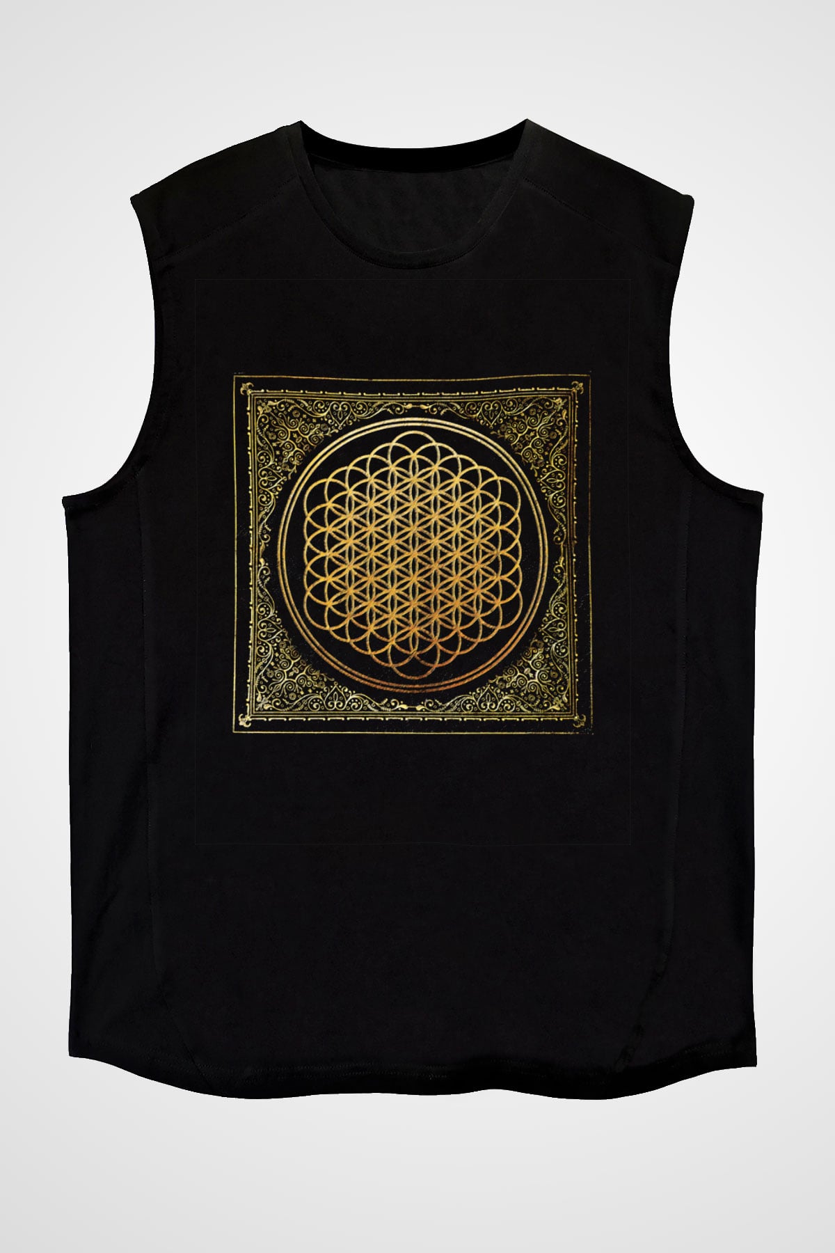 Bring Me the Horizon Baskılı Unisex Siyah Kolsuz Tişört