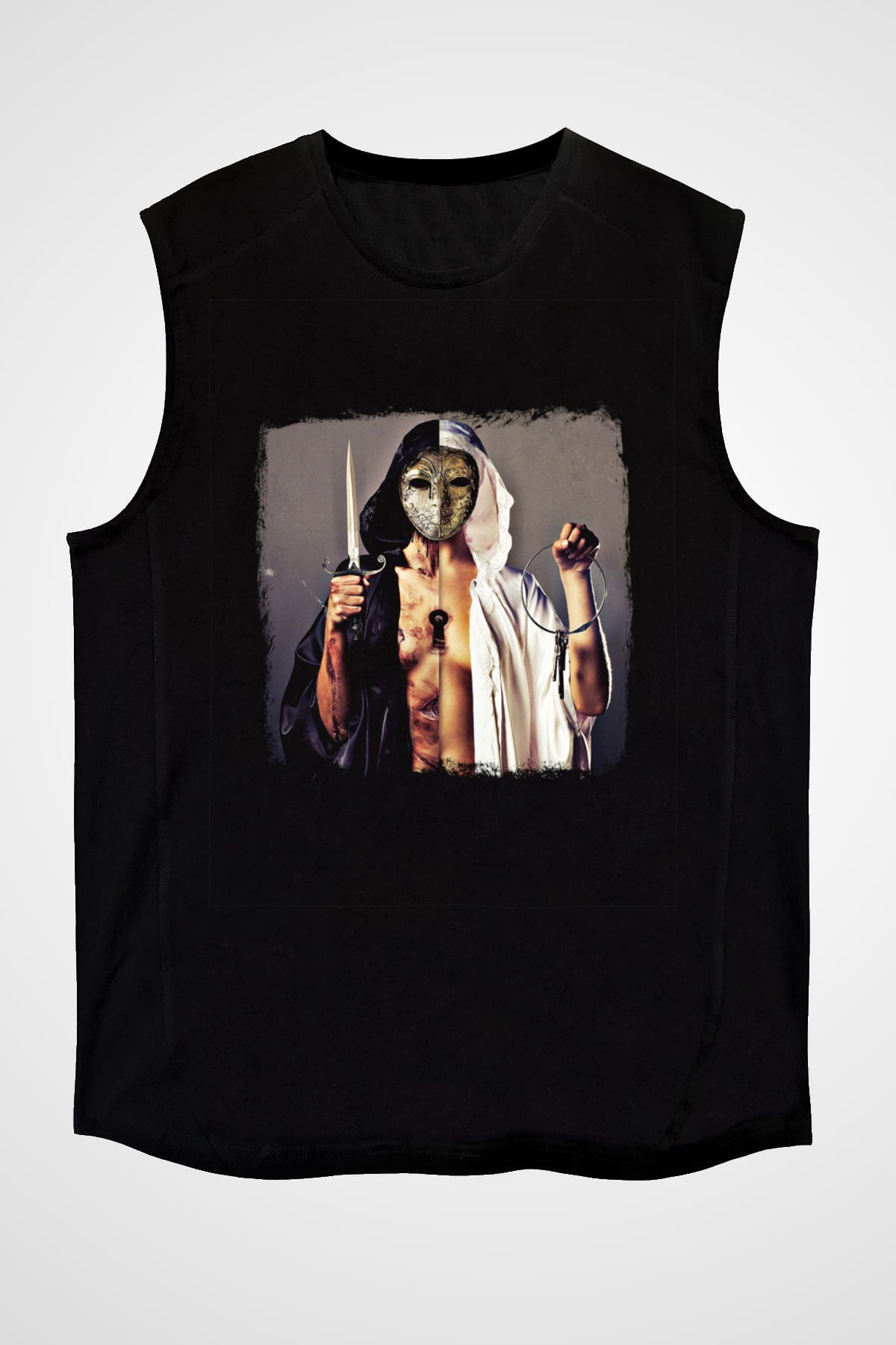 Bring Me the Horizon Baskılı Unisex Siyah Kolsuz Tişört