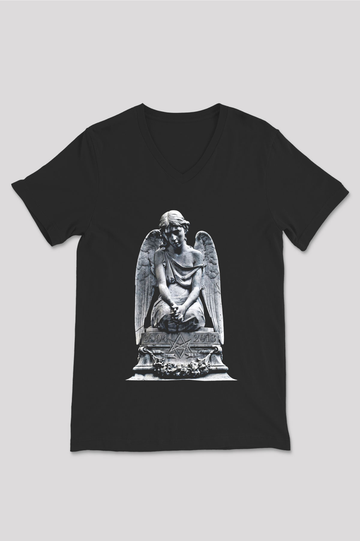 Bring Me the Horizon Baskılı Unisex Siyah V Yaka Tişört