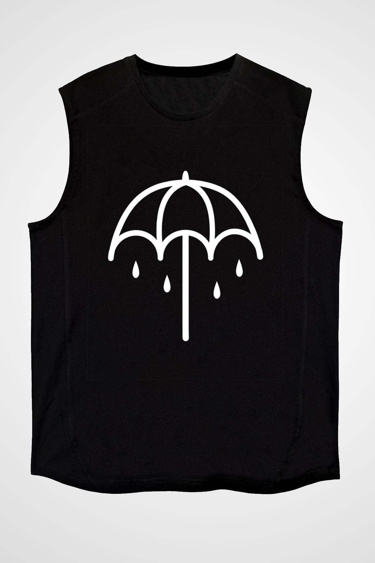 Bring Me the Horizon Baskılı Unisex Siyah Kolsuz Tişört
