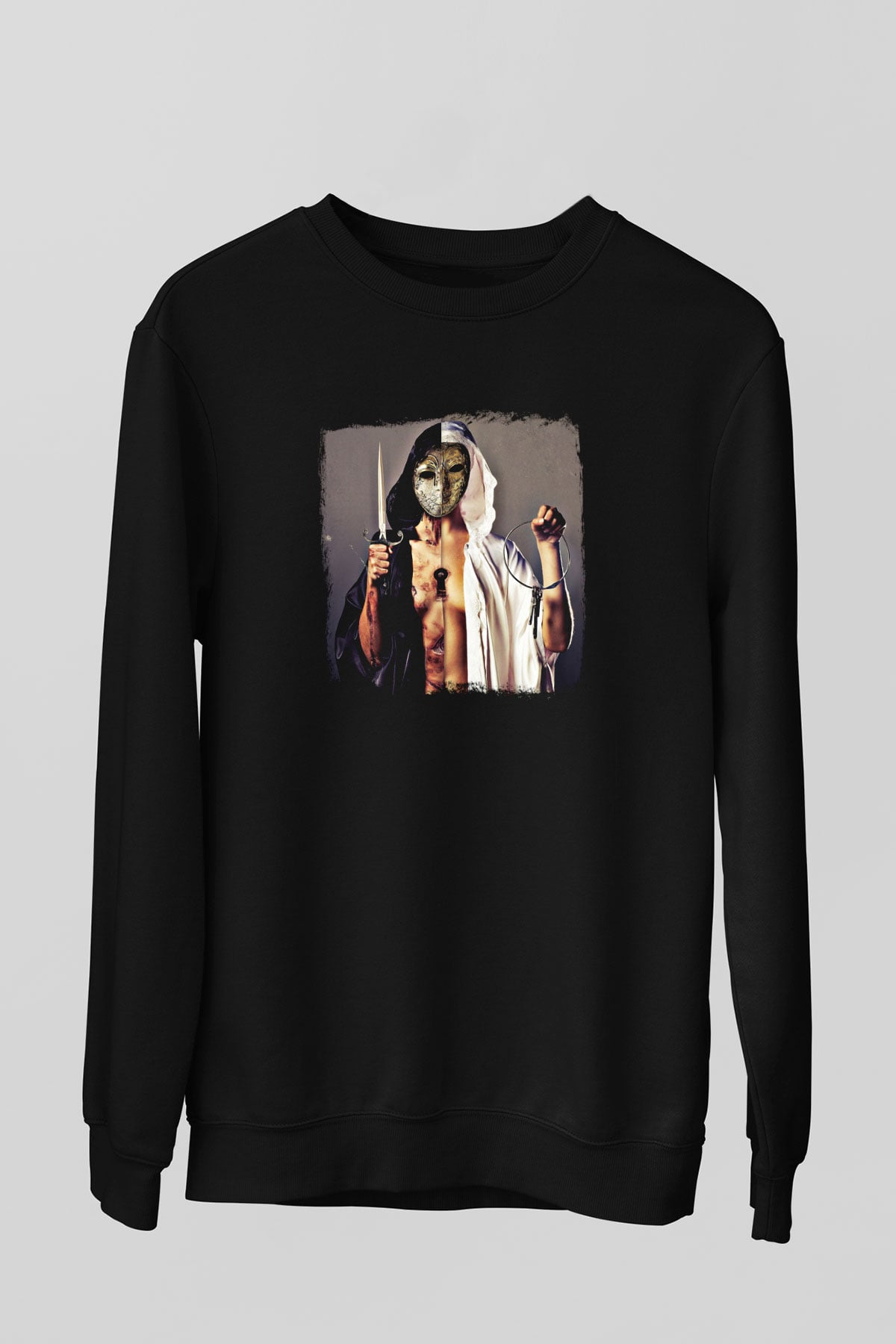 Bring Me the Horizon Baskılı Unisex Siyah Sweatshirt