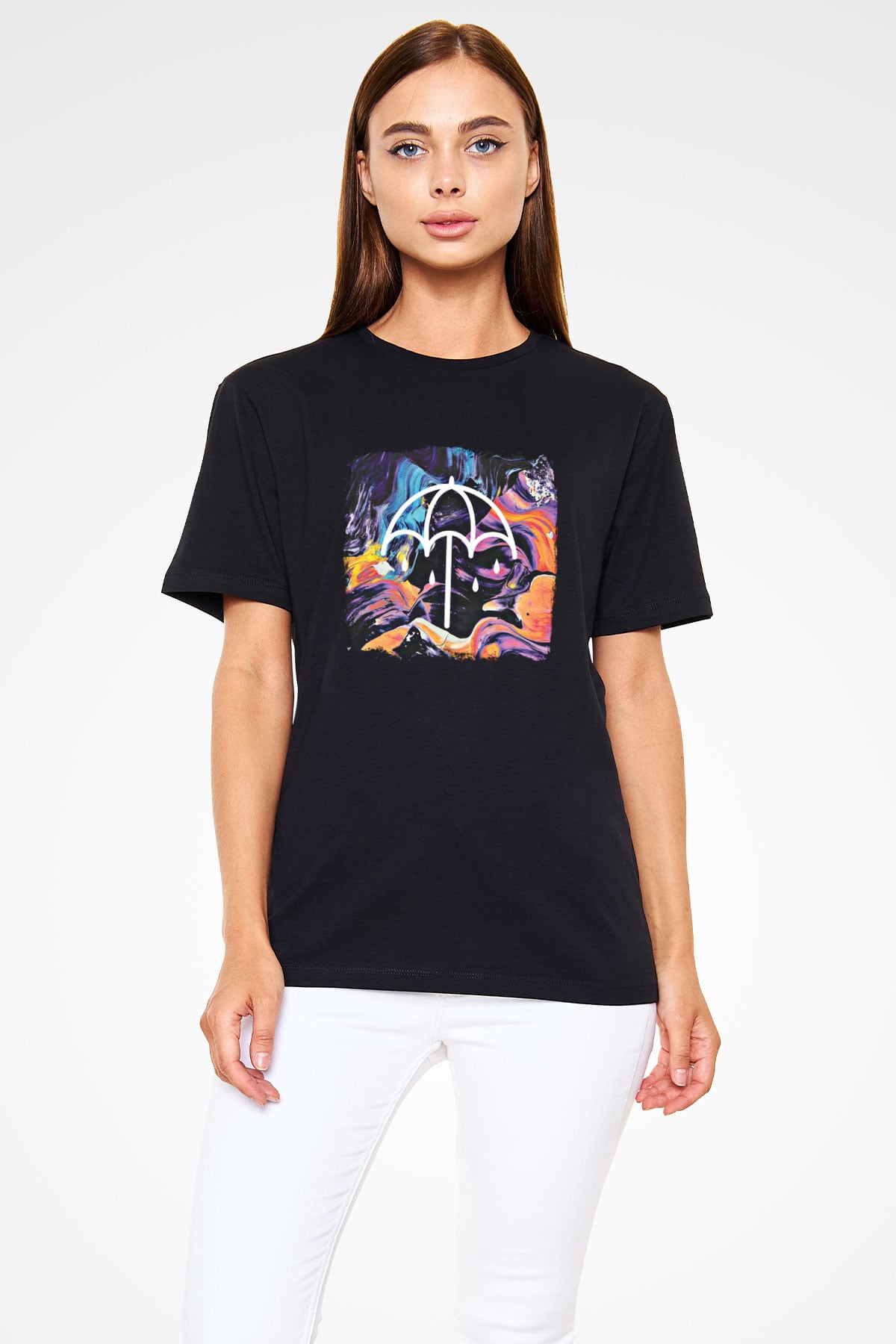 Bring Me the Horizon Baskılı Unisex Siyah Tişört