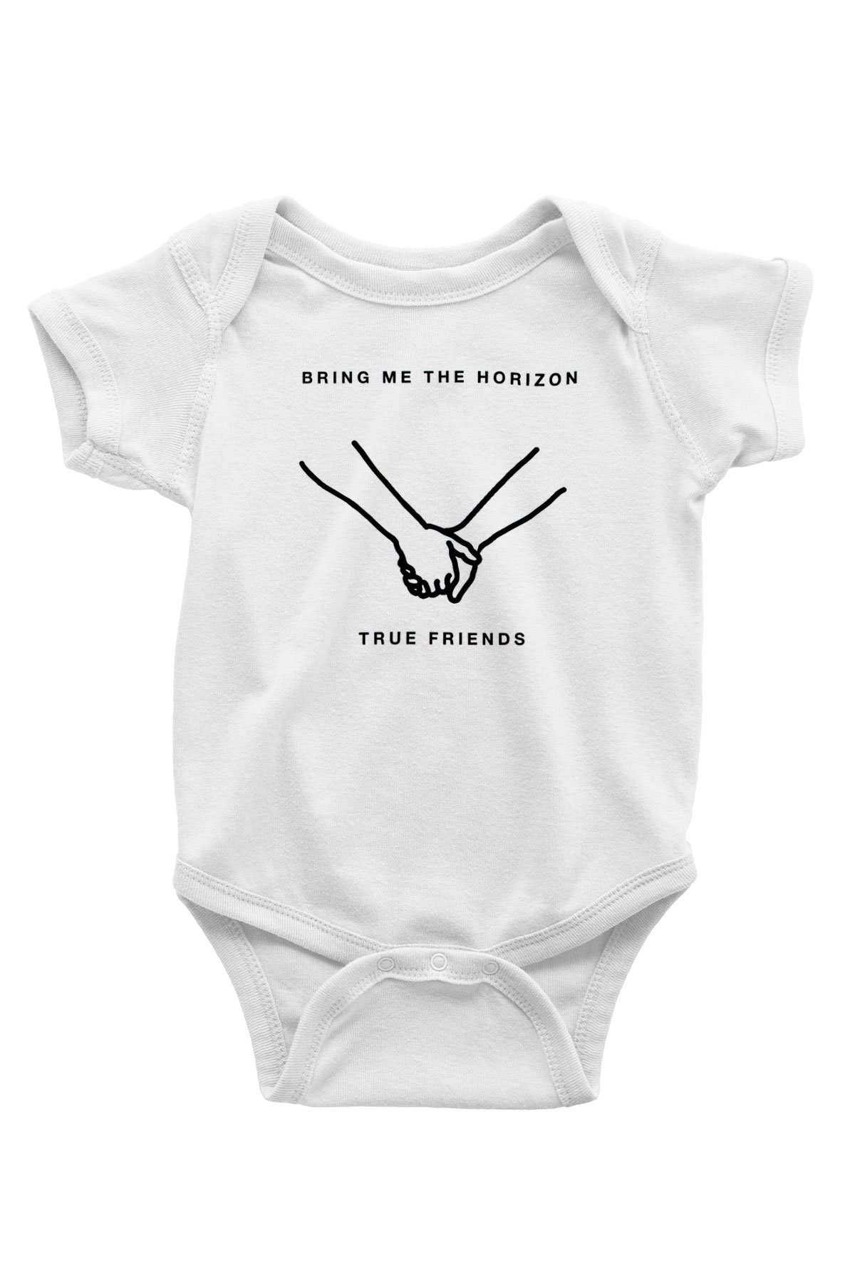Bring Me the Horizon Beyaz Bebek Body - Zıbın