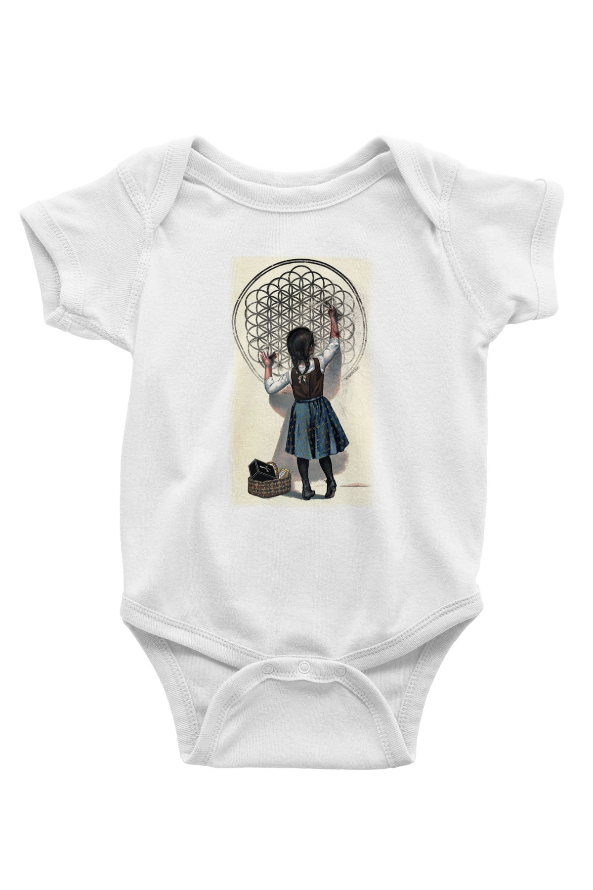 Bring Me the Horizon Beyaz Bebek Body - Zıbın