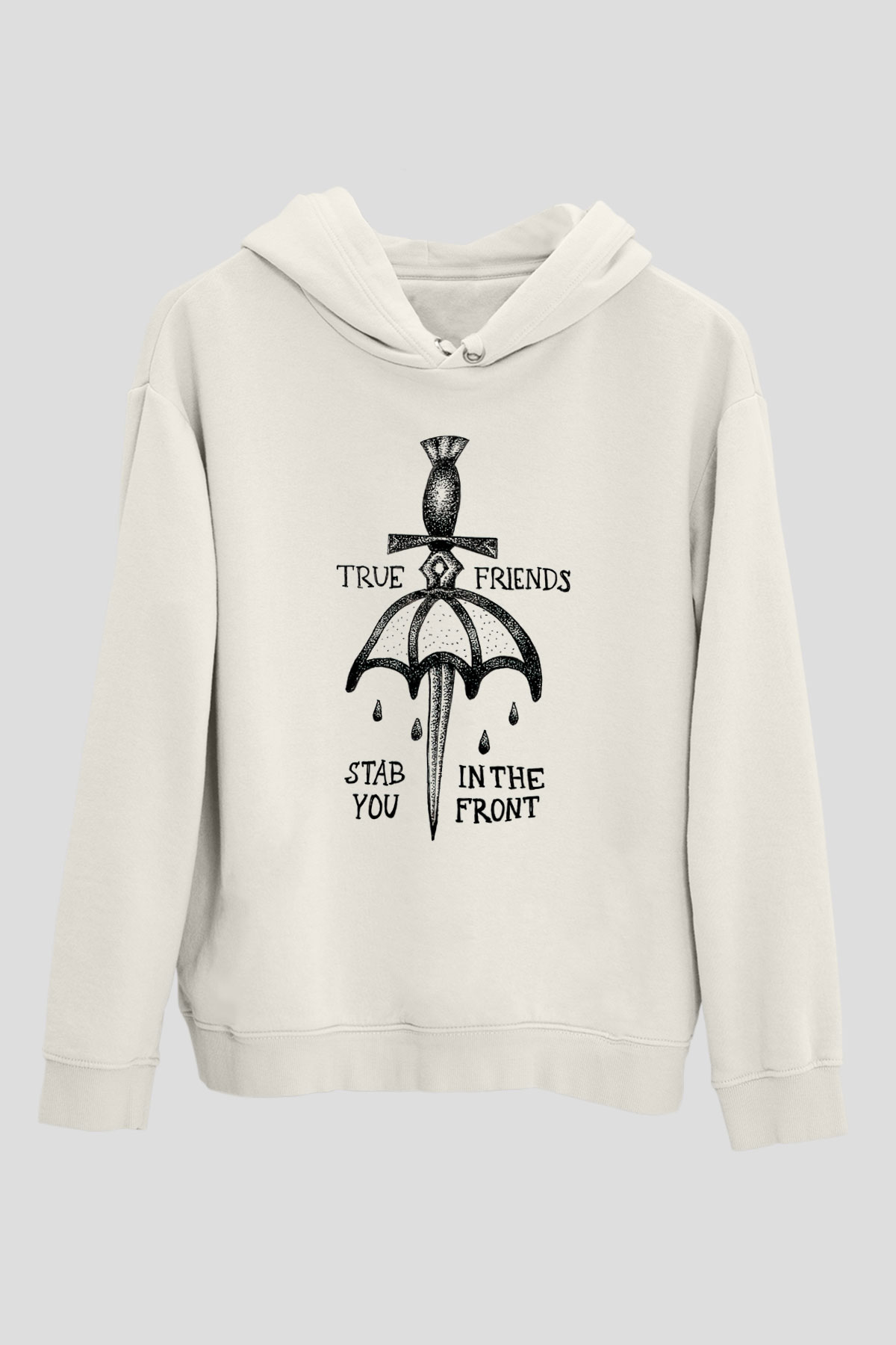 Bring Me the Horizon Beyaz Unisex Kapüşonlu Sweatshirt