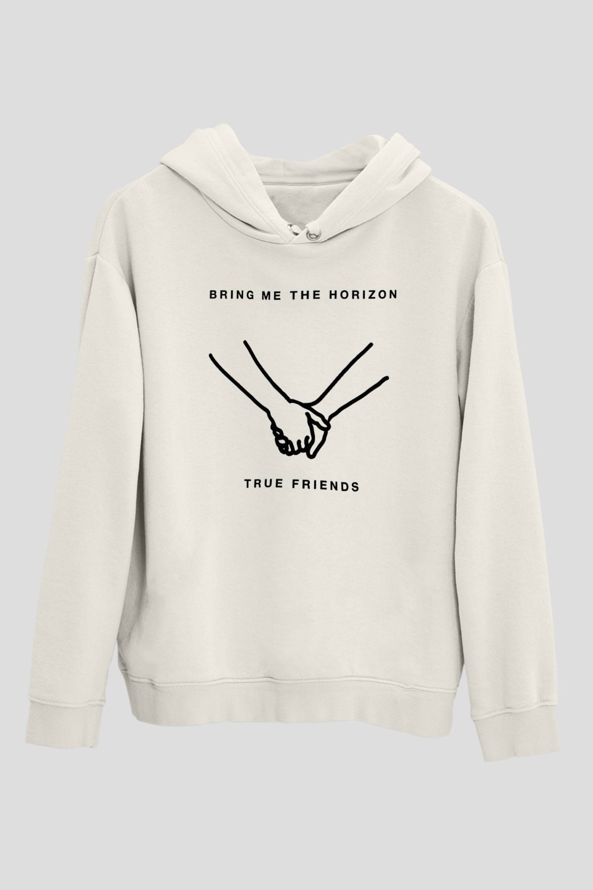 Bring Me the Horizon Beyaz Unisex Kapüşonlu Sweatshirt