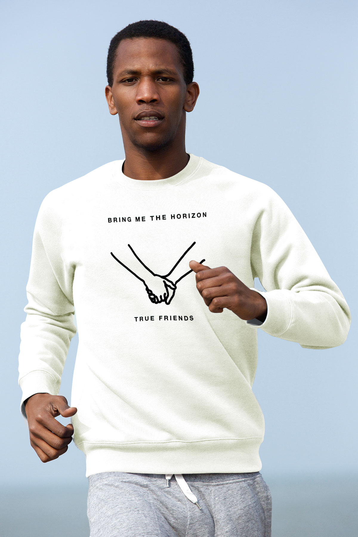 Bring Me the Horizon Beyaz Unisex Sweatshirt