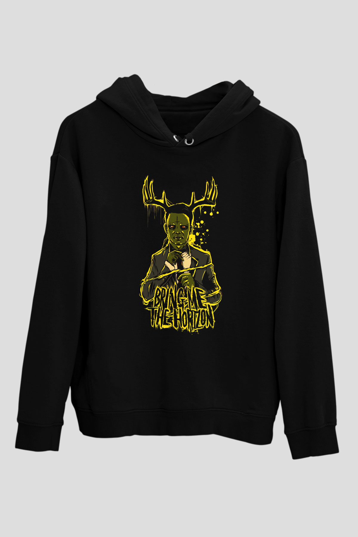 Bring Me the Horizon Siyah Unisex Kapüşonlu Sweatshirt