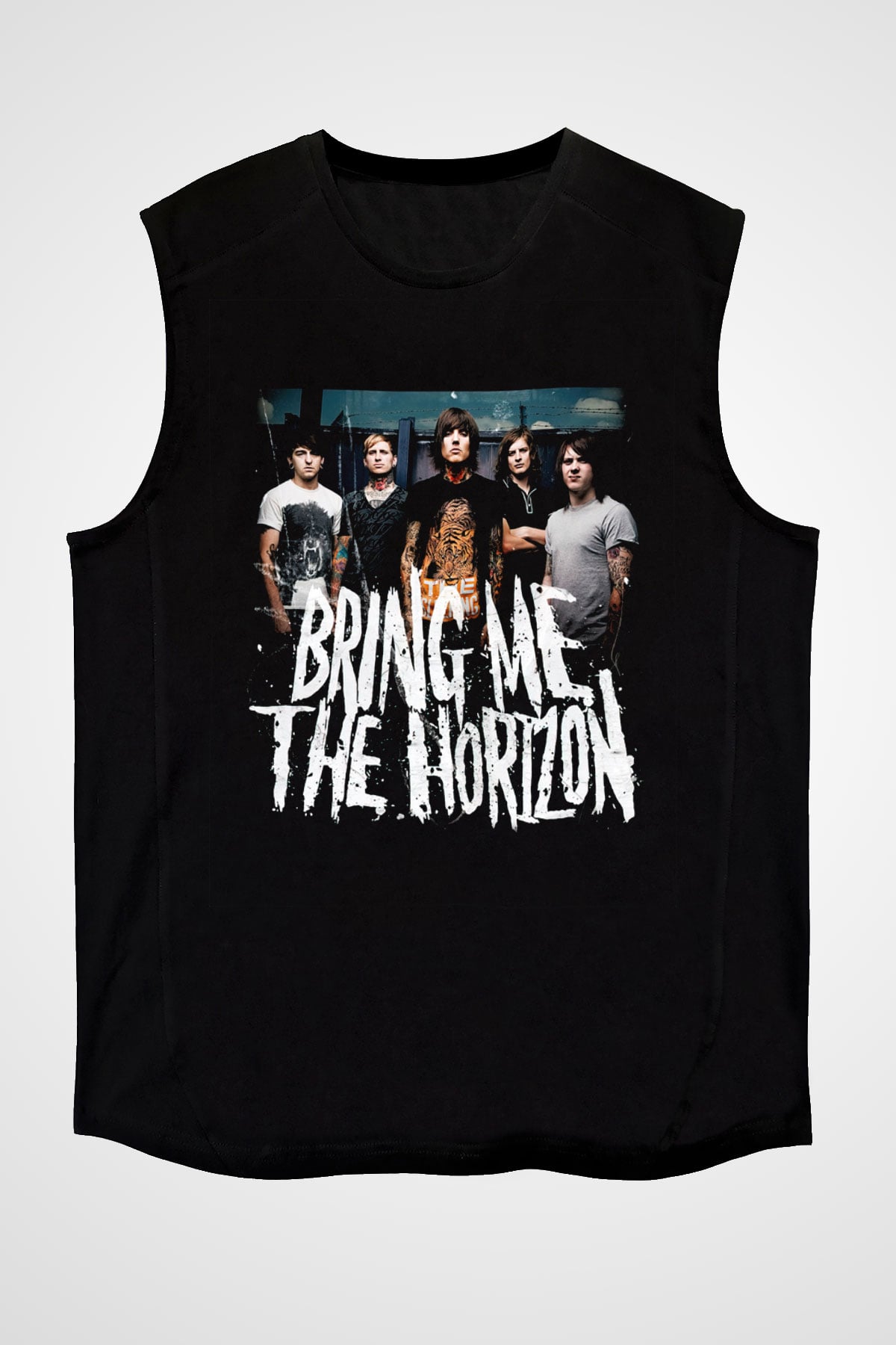 Bring Me the Horizon Siyah Unisex Kolsuz Tişört