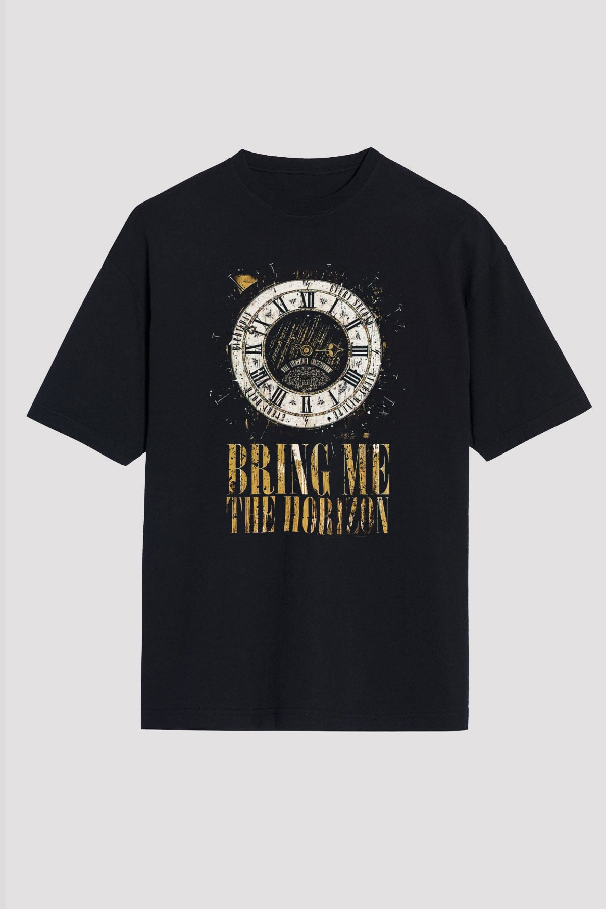 Bring Me the Horizon Siyah Unisex Oversize Tişört T-Shirt