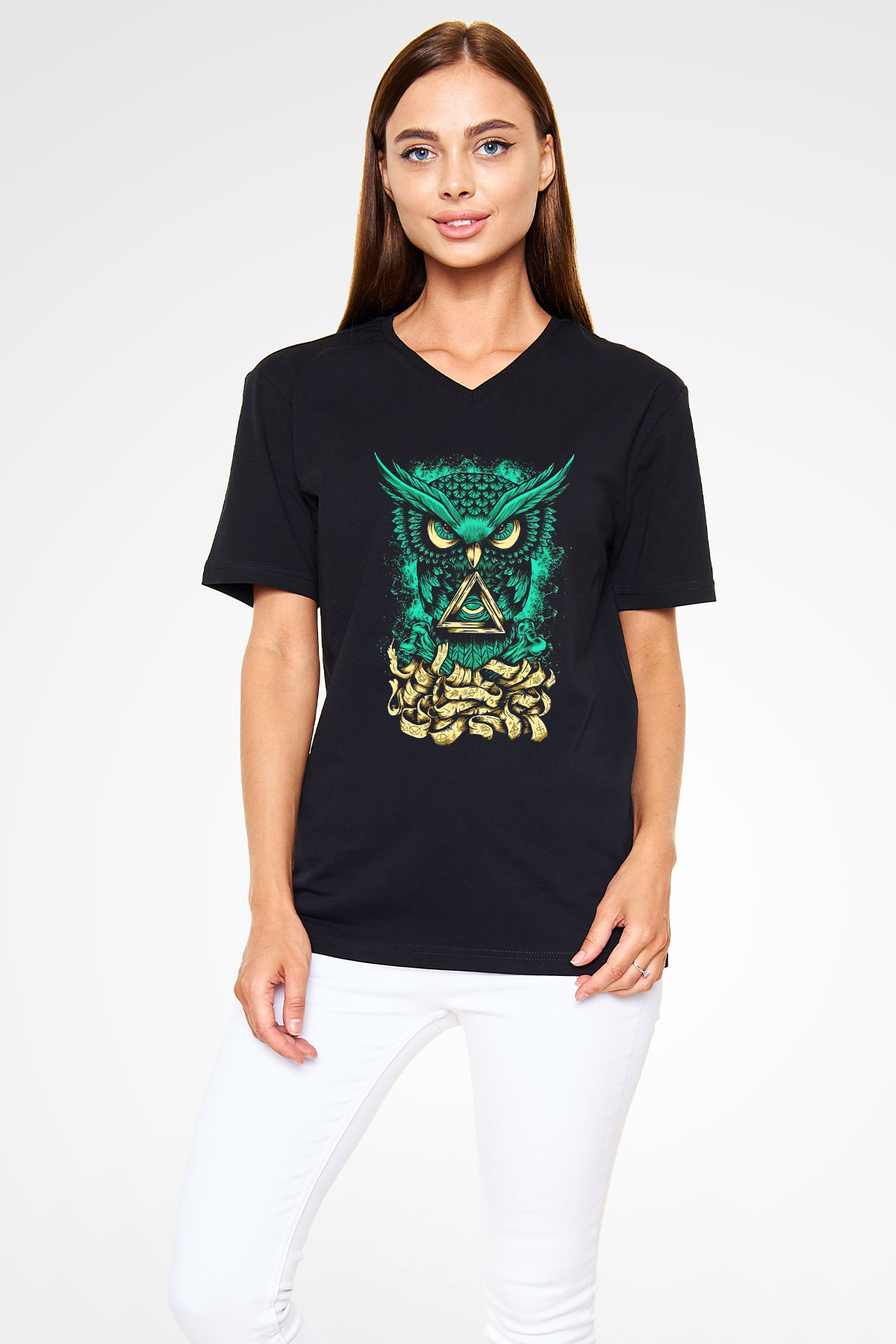 Bring Me the Horizon Siyah Unisex V Yaka Tişört T-Shirt