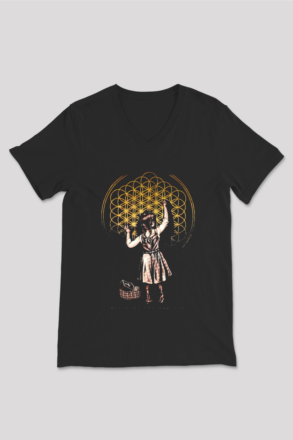 Bring Me the Horizon Siyah Unisex V Yaka Tişört