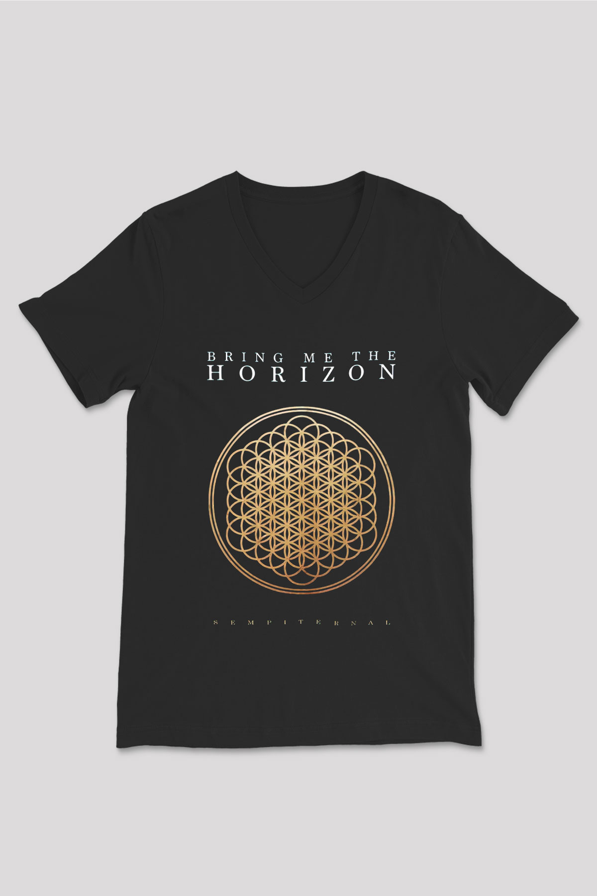 Bring Me the Horizon Siyah Unisex V Yaka Tişört T-Shirt