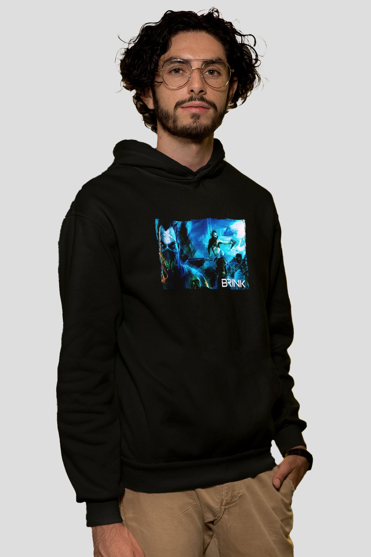 Brink Siyah Unisex Hoodie