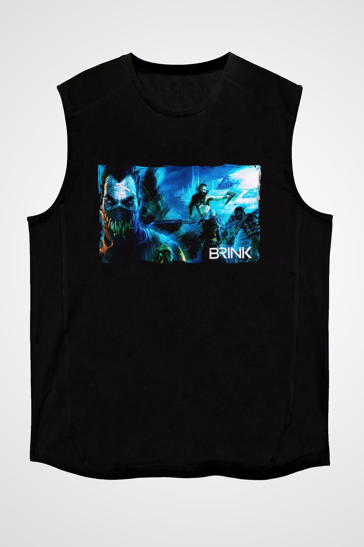 Brink Siyah Unisex Kolsuz Tişört