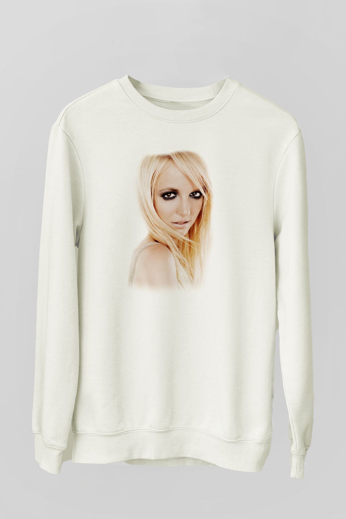 Britney Spears Beyaz Unisex Sweatshirt
