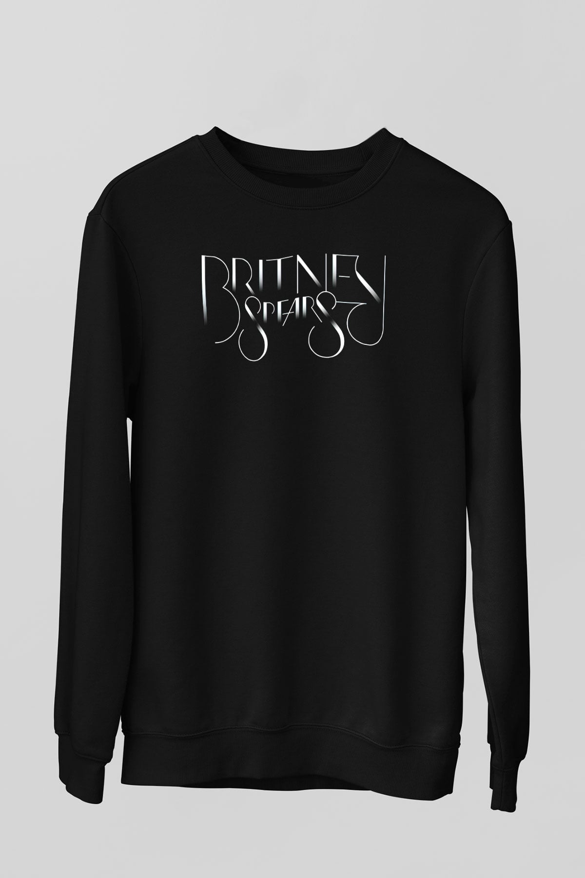 Britney Spears Siyah Unisex Sweatshirt