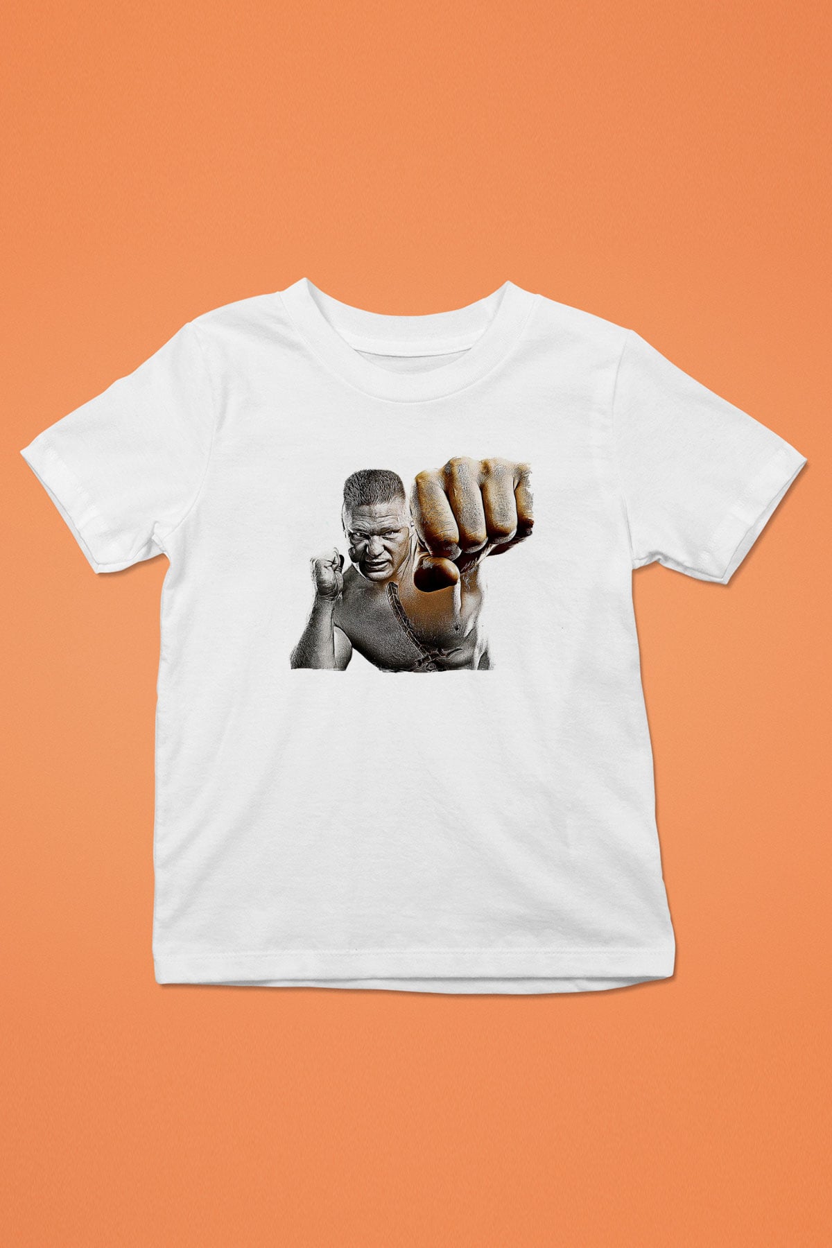Brock Lesnar Baskılı Beyaz Unisex Beyaz Çocuk Tişört - Tshirt