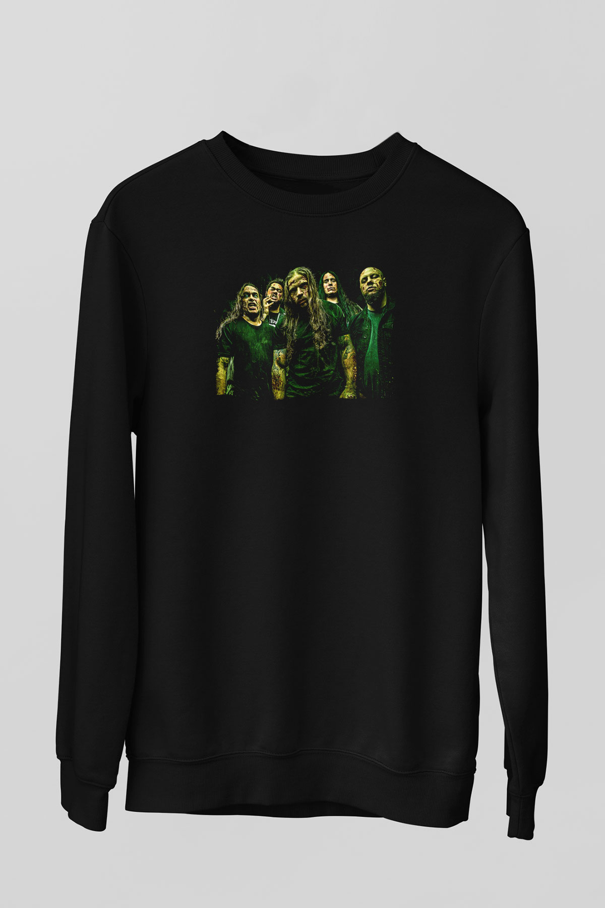 Broken Hope Baskılı Unisex Siyah Sweatshirt