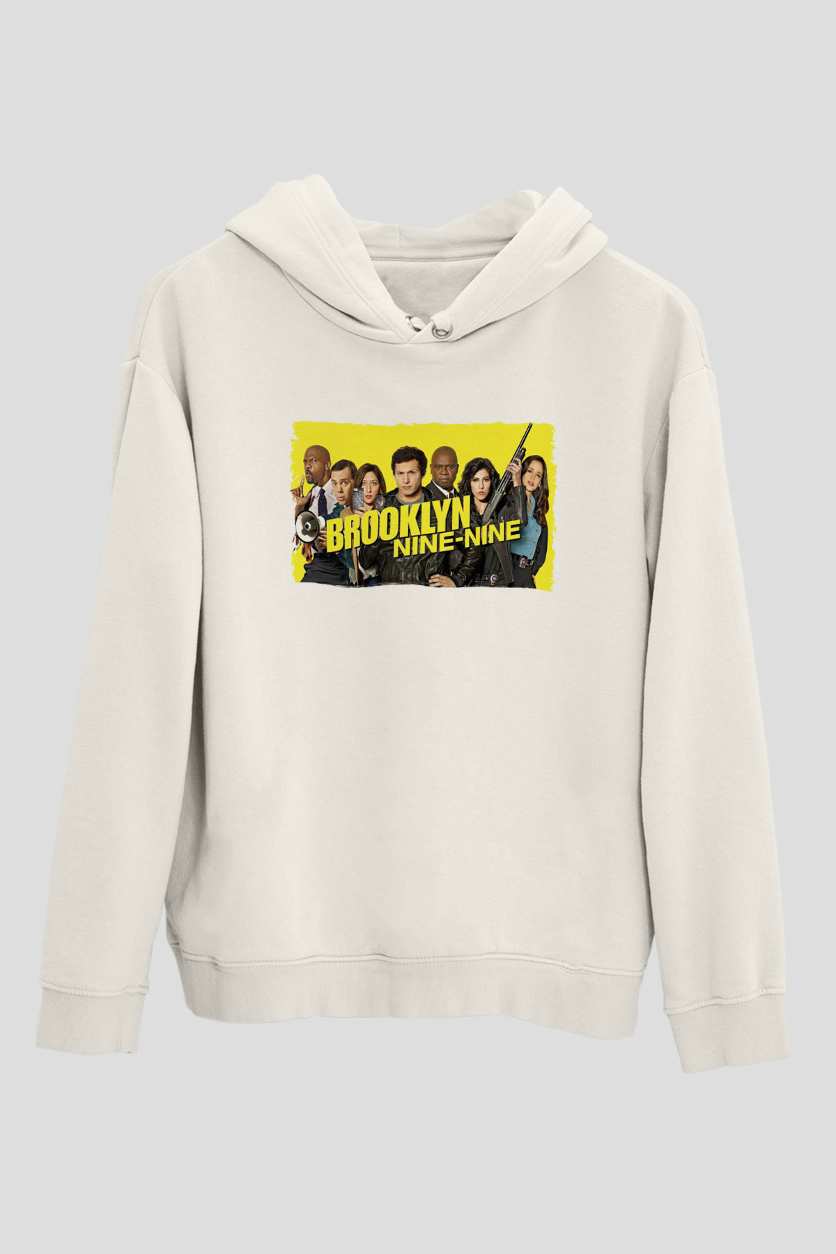 Brooklyn Nine-Nine Beyaz Unisex Hoodie