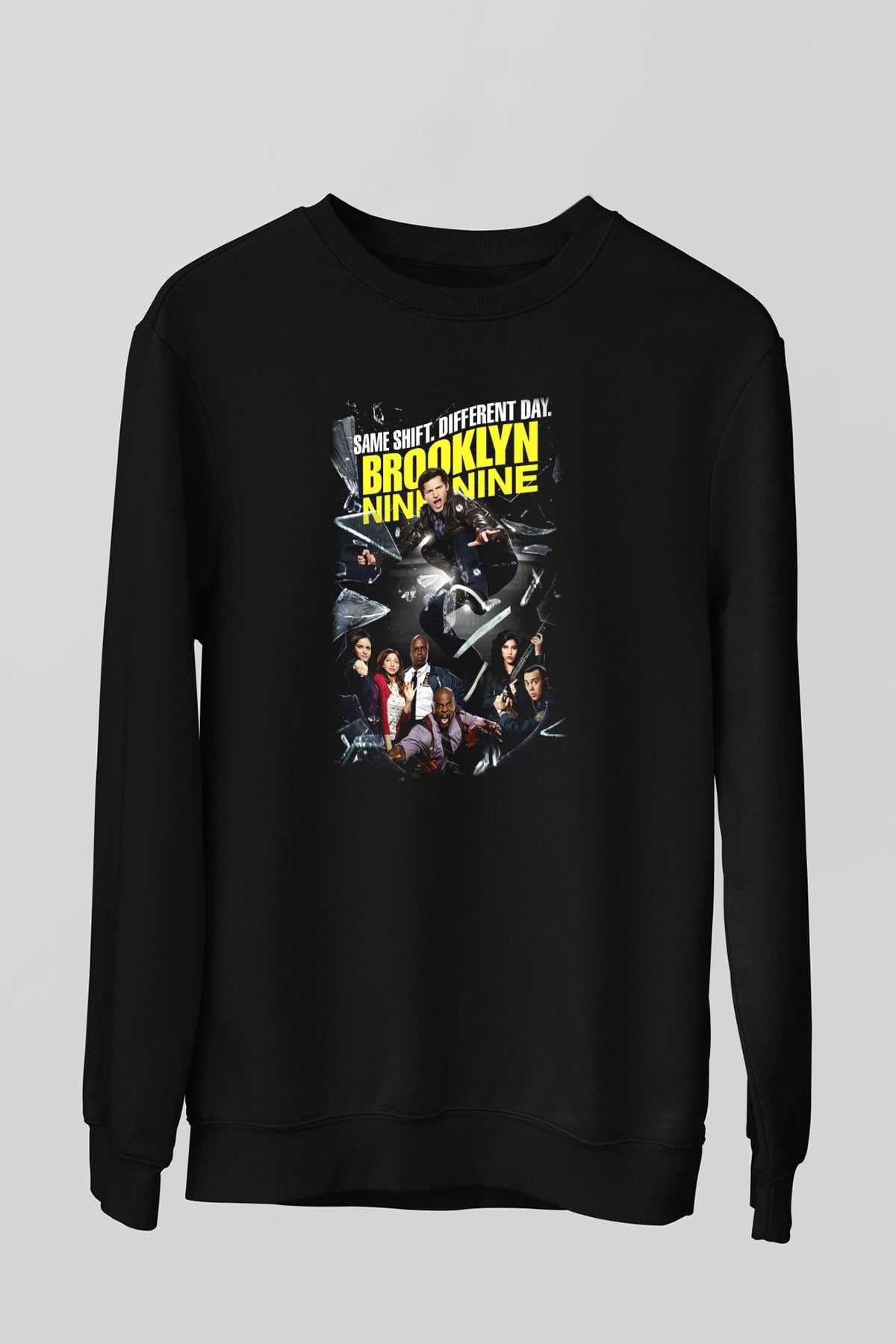 Brooklyn Nine-Nine Siyah Unisex Sweatshirt
