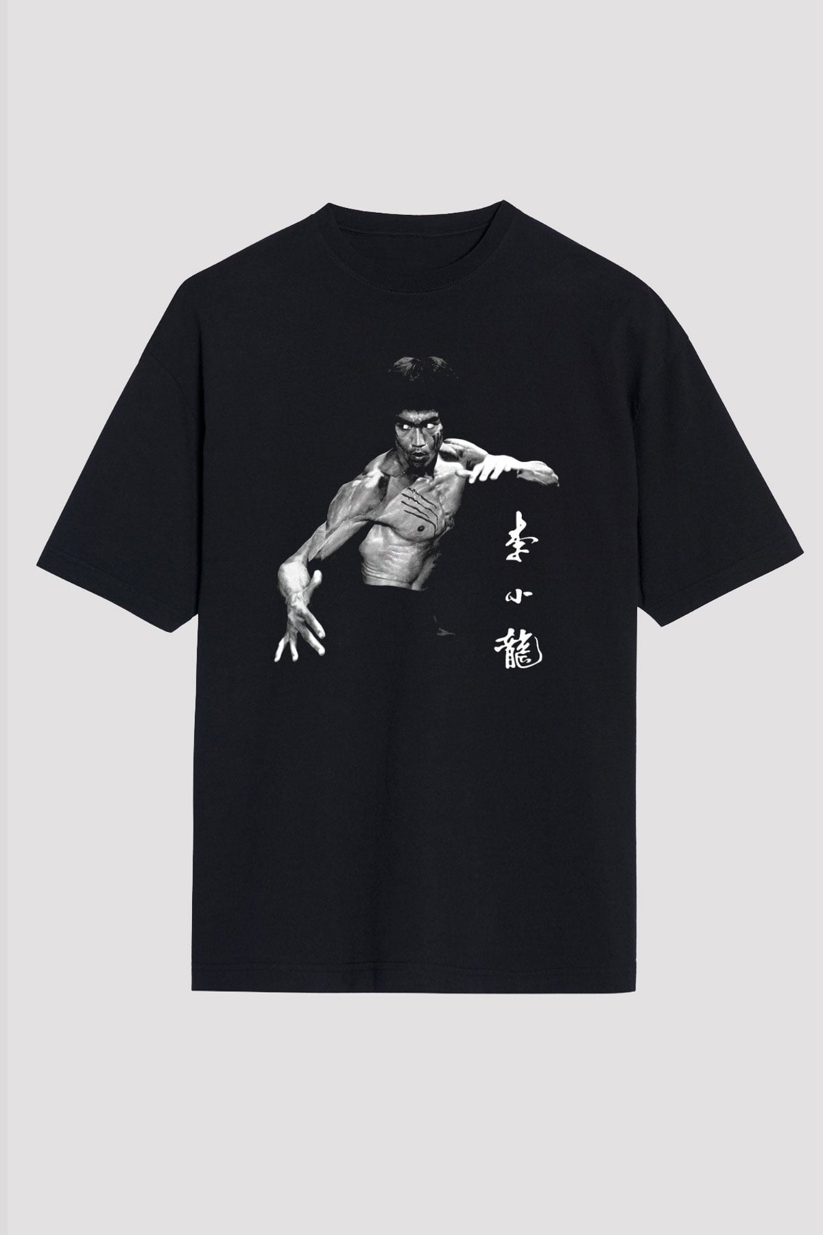 Bruce Lee Siyah Unisex Oversize Tişört T-Shirt