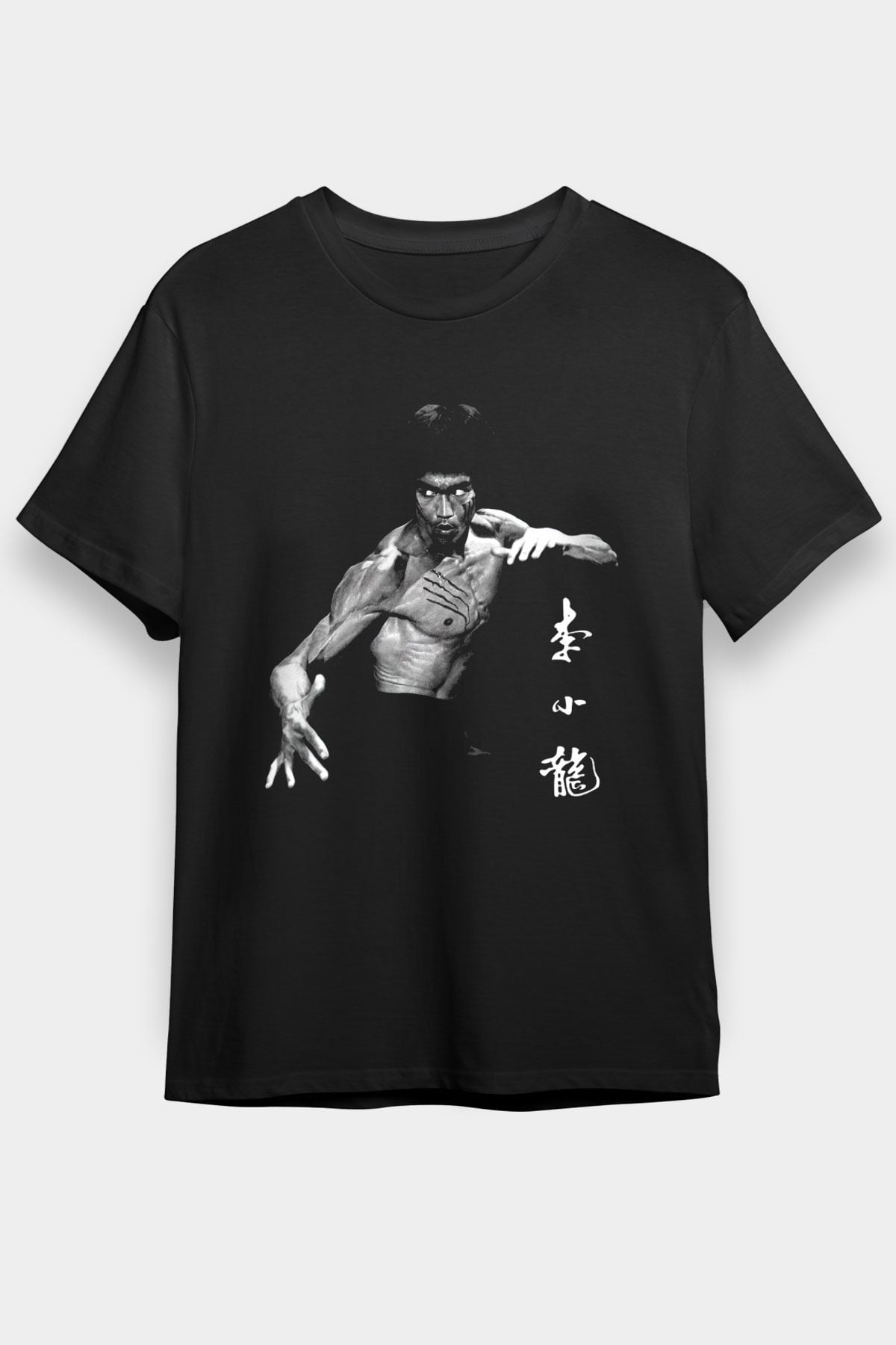 Bruce Lee Siyah Unisex Tişört T-Shirt - TişörtFabrikası