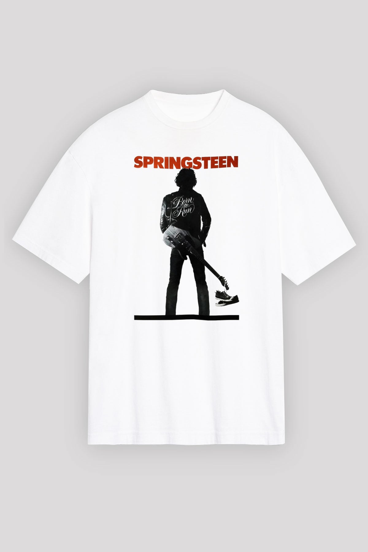 Bruce Springsteen Beyaz Unisex Tişört T-Shirt - TişörtFabrikası