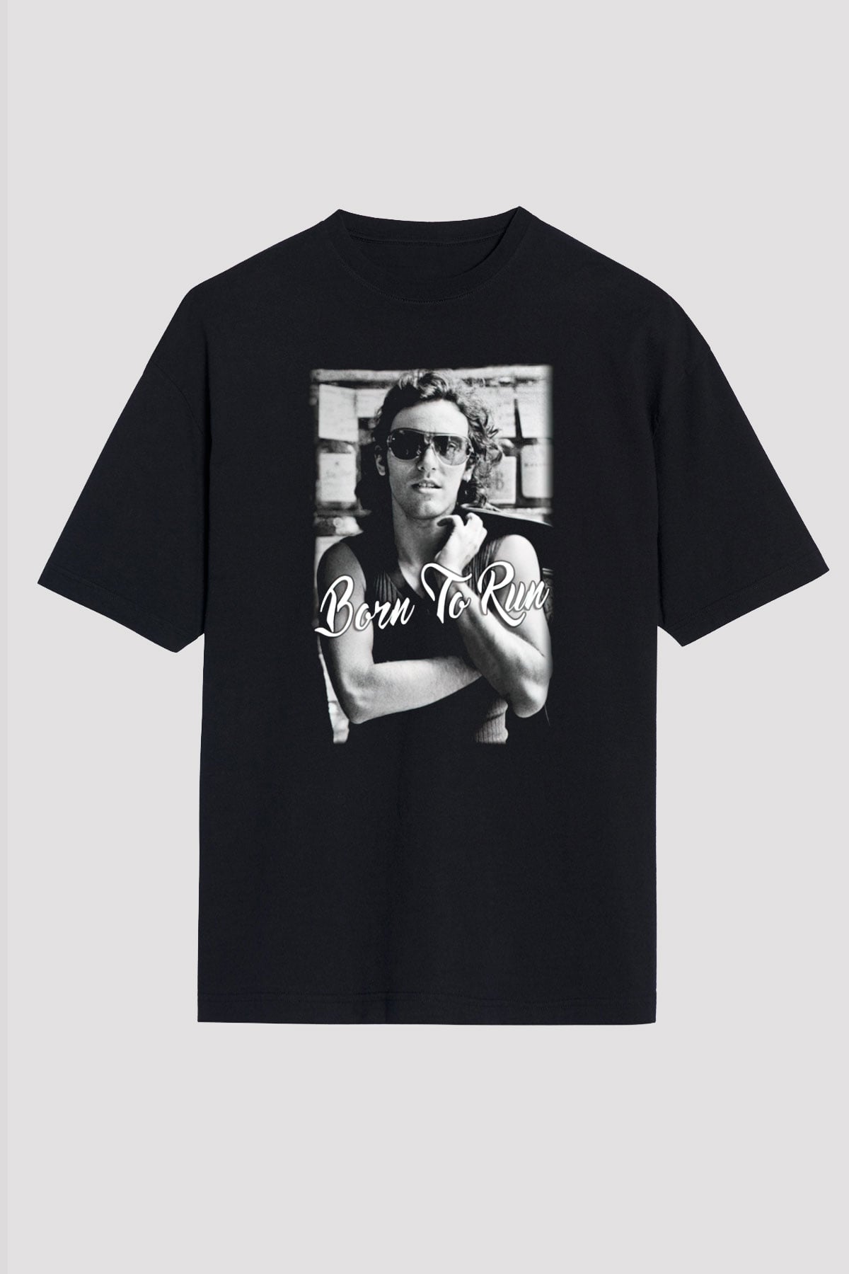 Bruce Springsteen Siyah Unisex Oversize Tişört T-Shirt