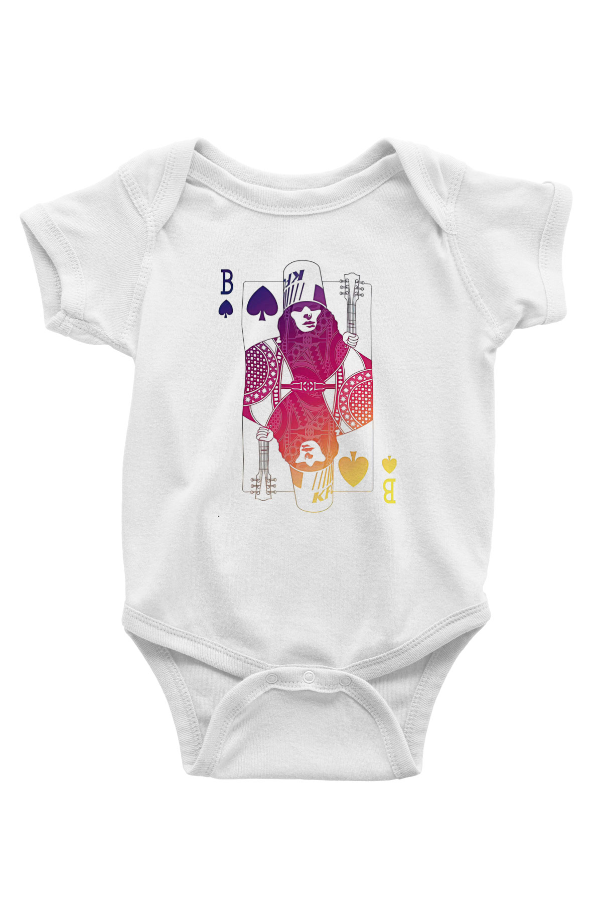 Buckethead Baskılı Beyaz Unisex Bebek Body - Zıbın
