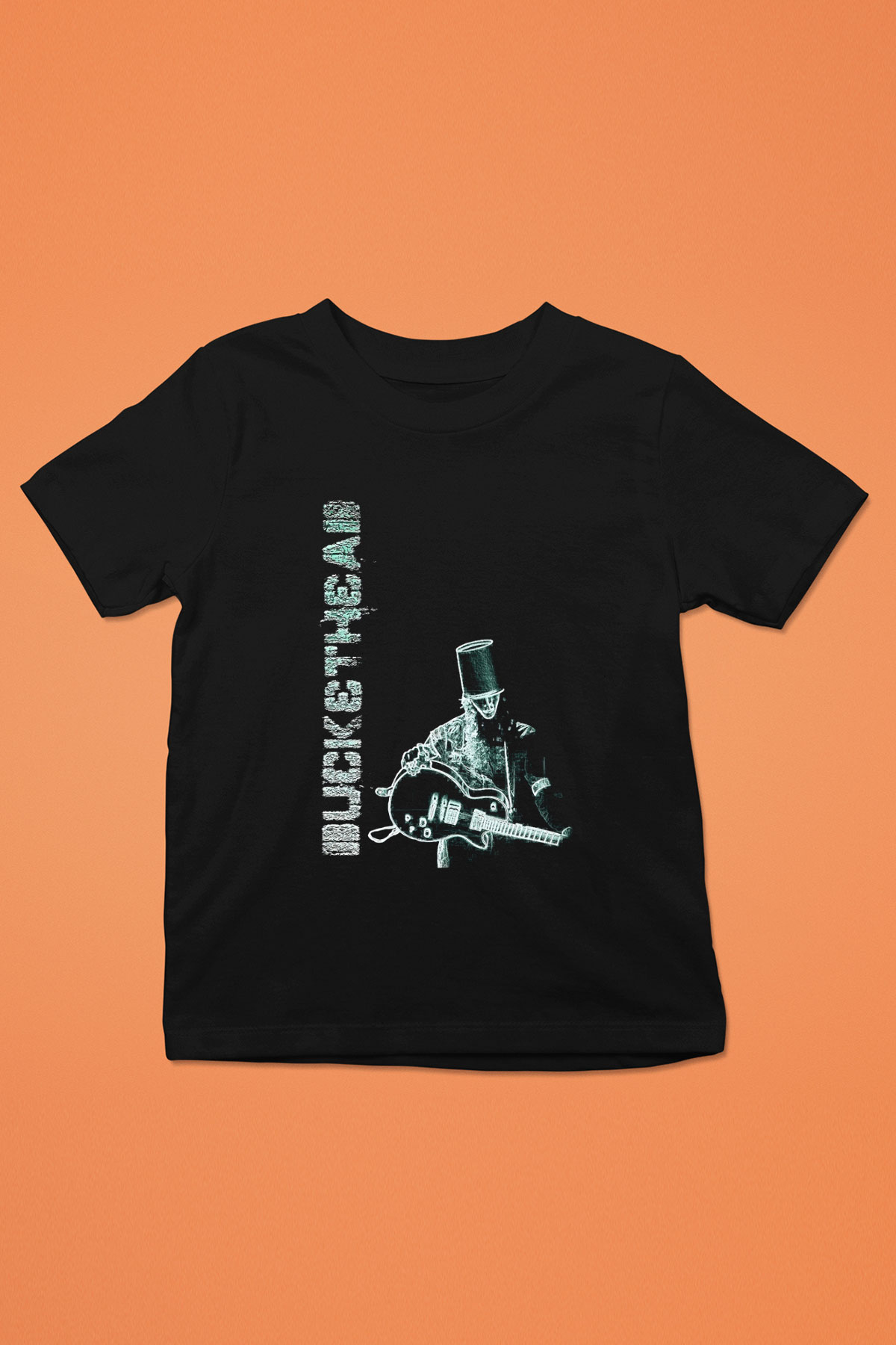 Buckethead Baskılı Unisex Siyah Çocuk Tişört - Tshirt