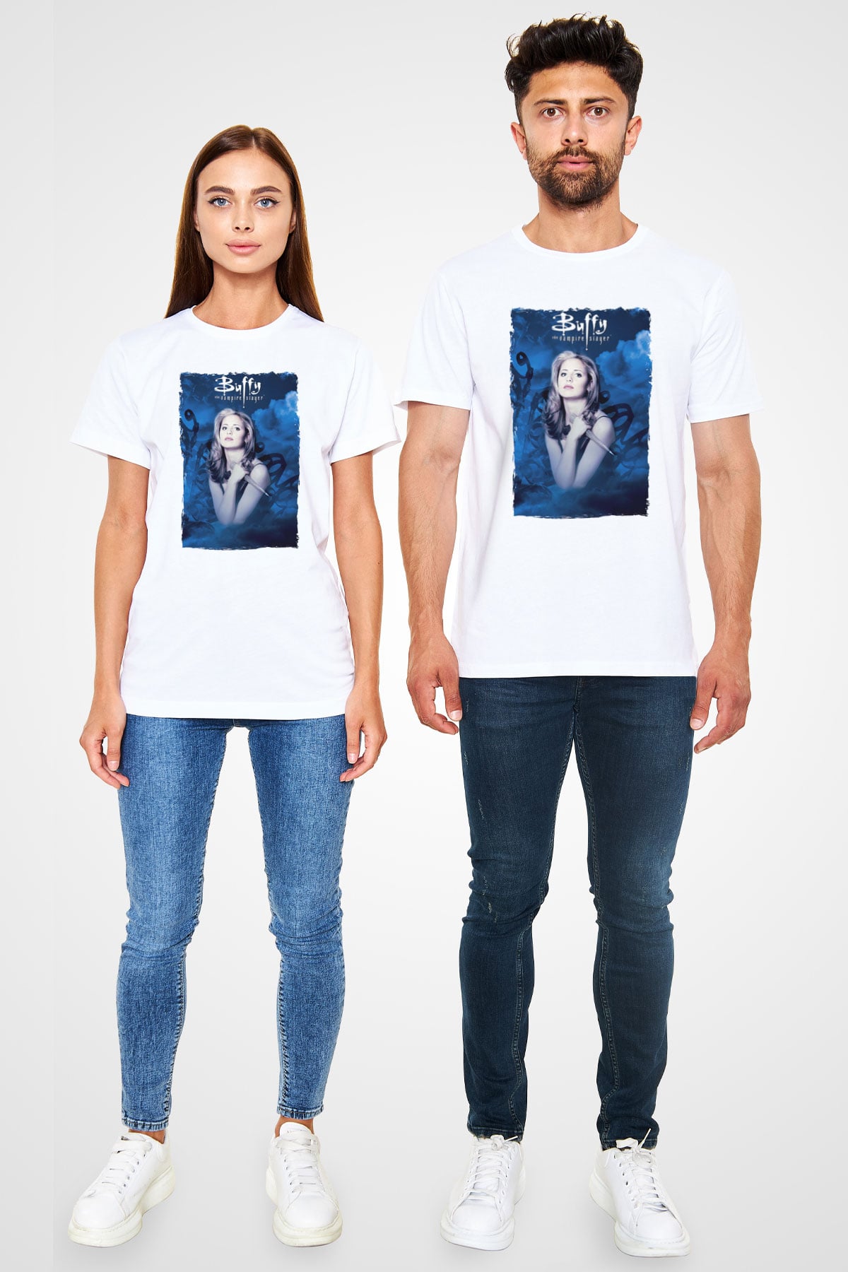 Buffy the Vampire Slayer Beyaz Unisex Tişört T-Shirt