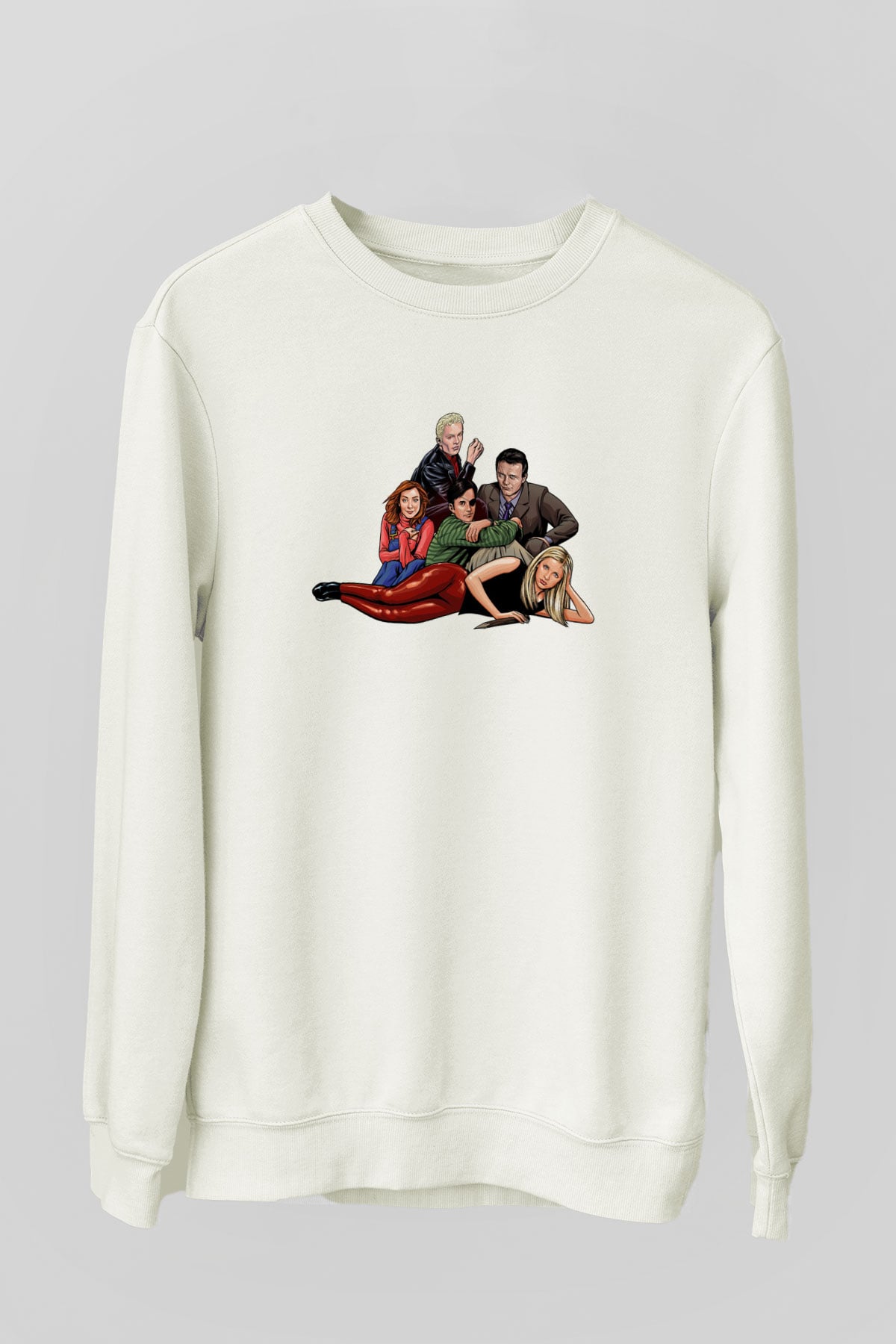 Buffy the Vampire Slayer Beyaz Unisex Sweatshirt