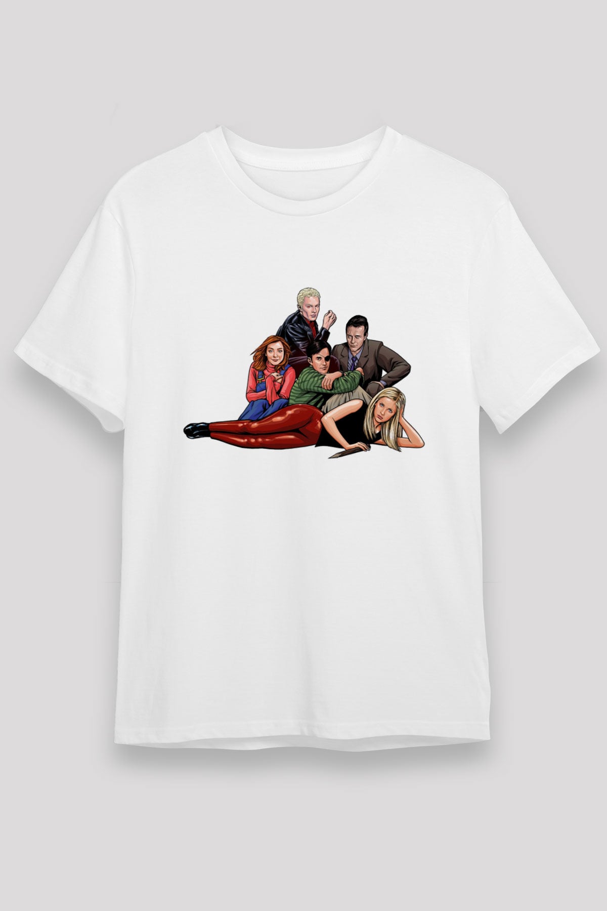 Buffy the Vampire Slayer Beyaz Unisex Tişört T-Shirt