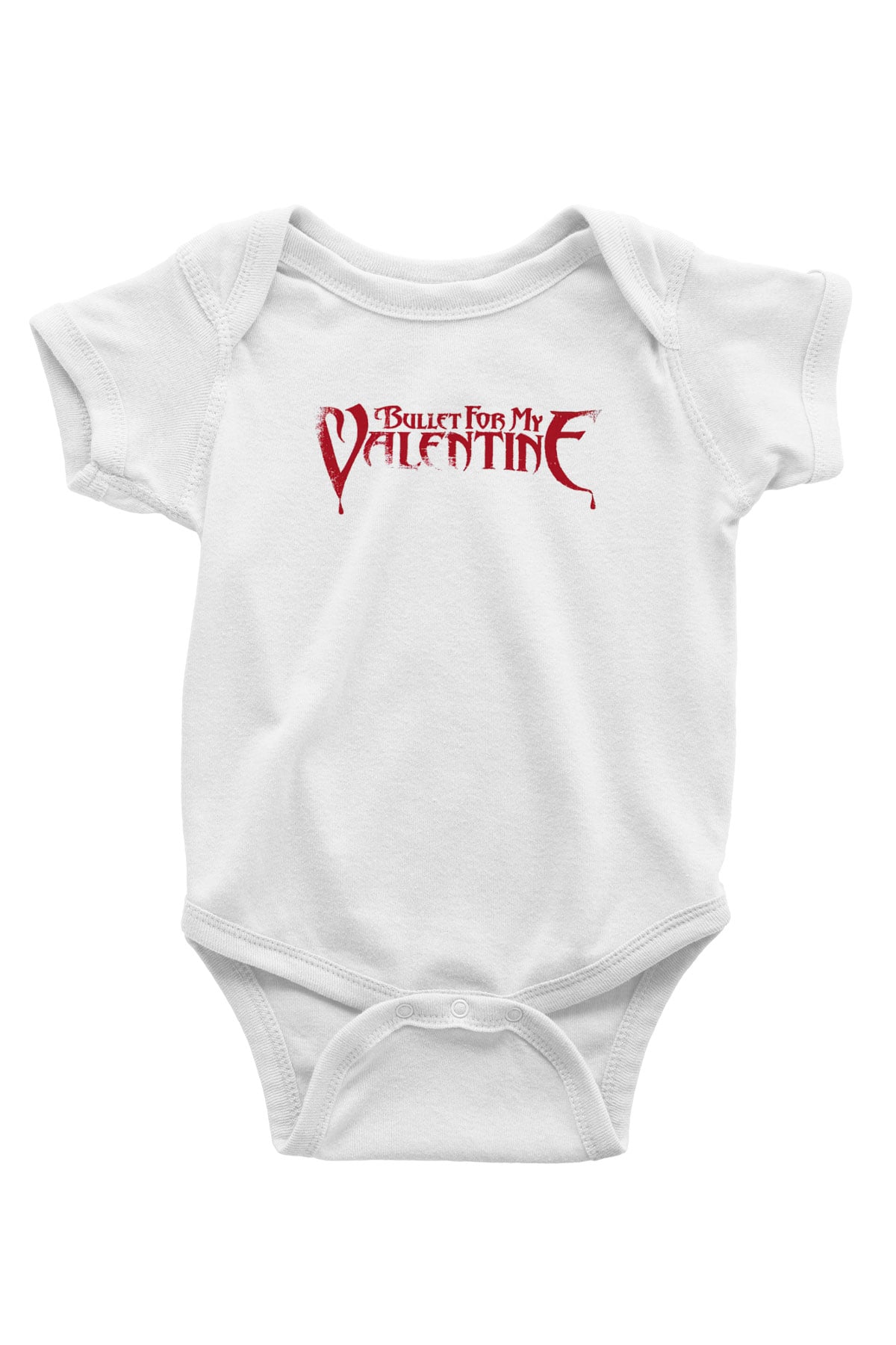 Bullet for My Valentine Baskılı Beyaz Unisex Bebek Body - Zıbın