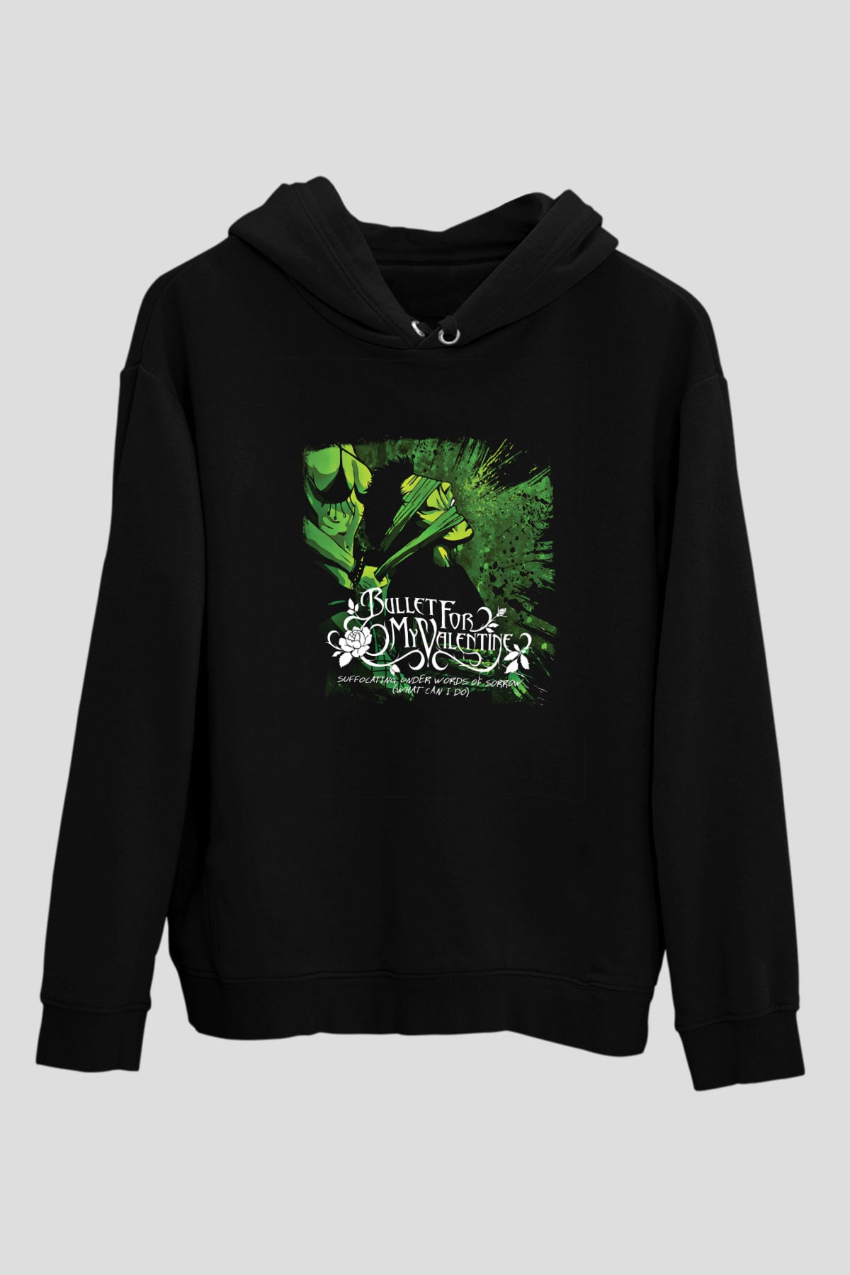 Bullet for My Valentine Baskılı Unisex Siyah Hoodie