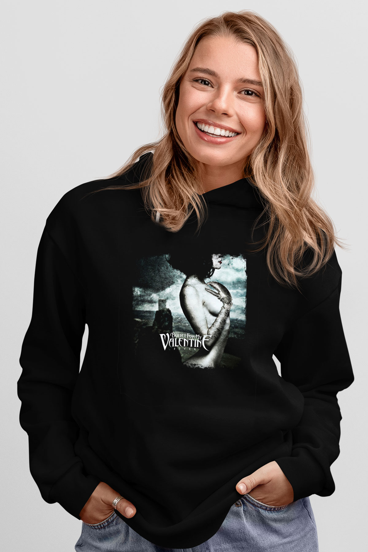 Bullet for My Valentine Baskılı Unisex Siyah Hoodie