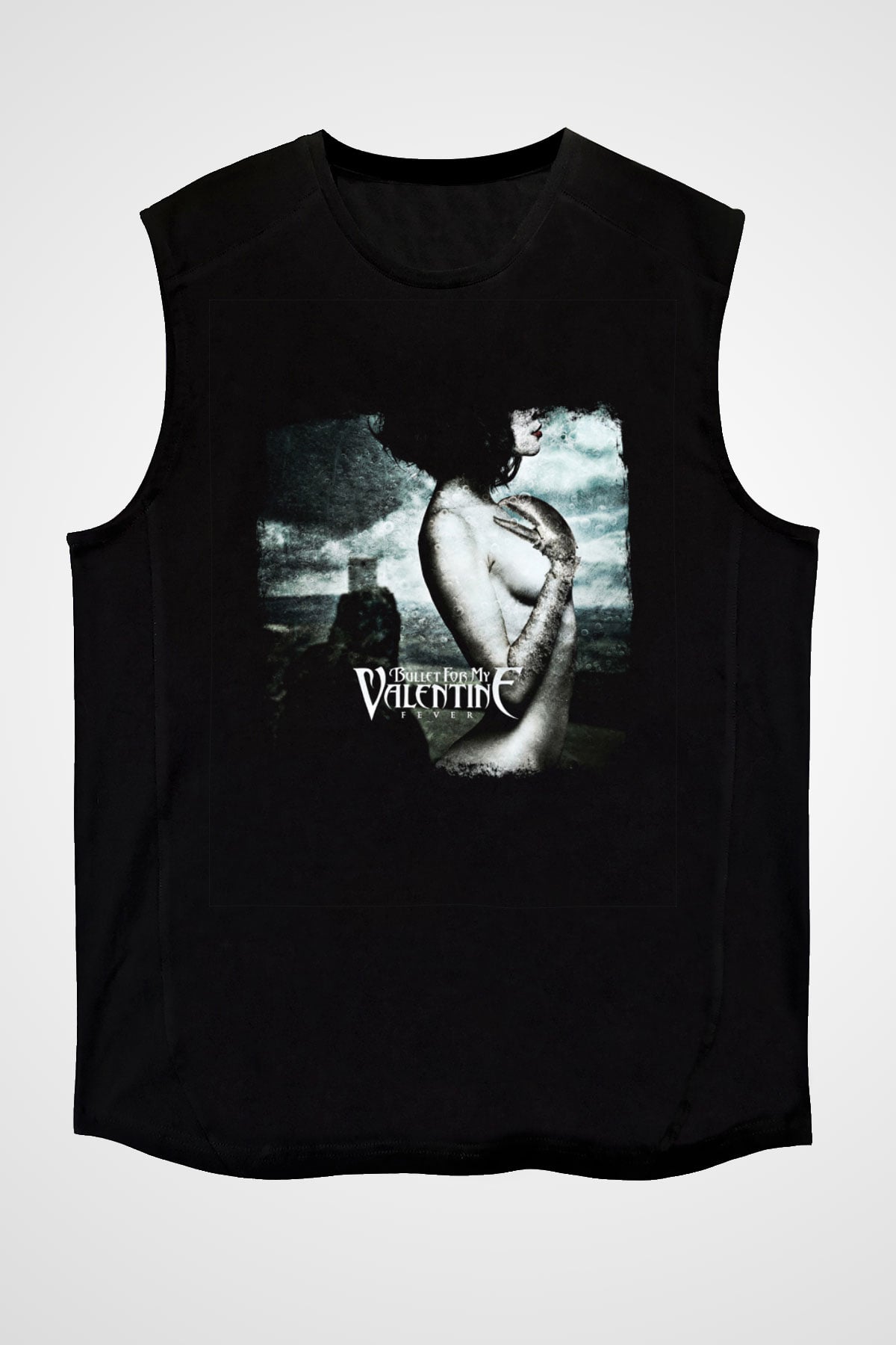 Bullet for My Valentine Baskılı Unisex Siyah Kolsuz Tişört