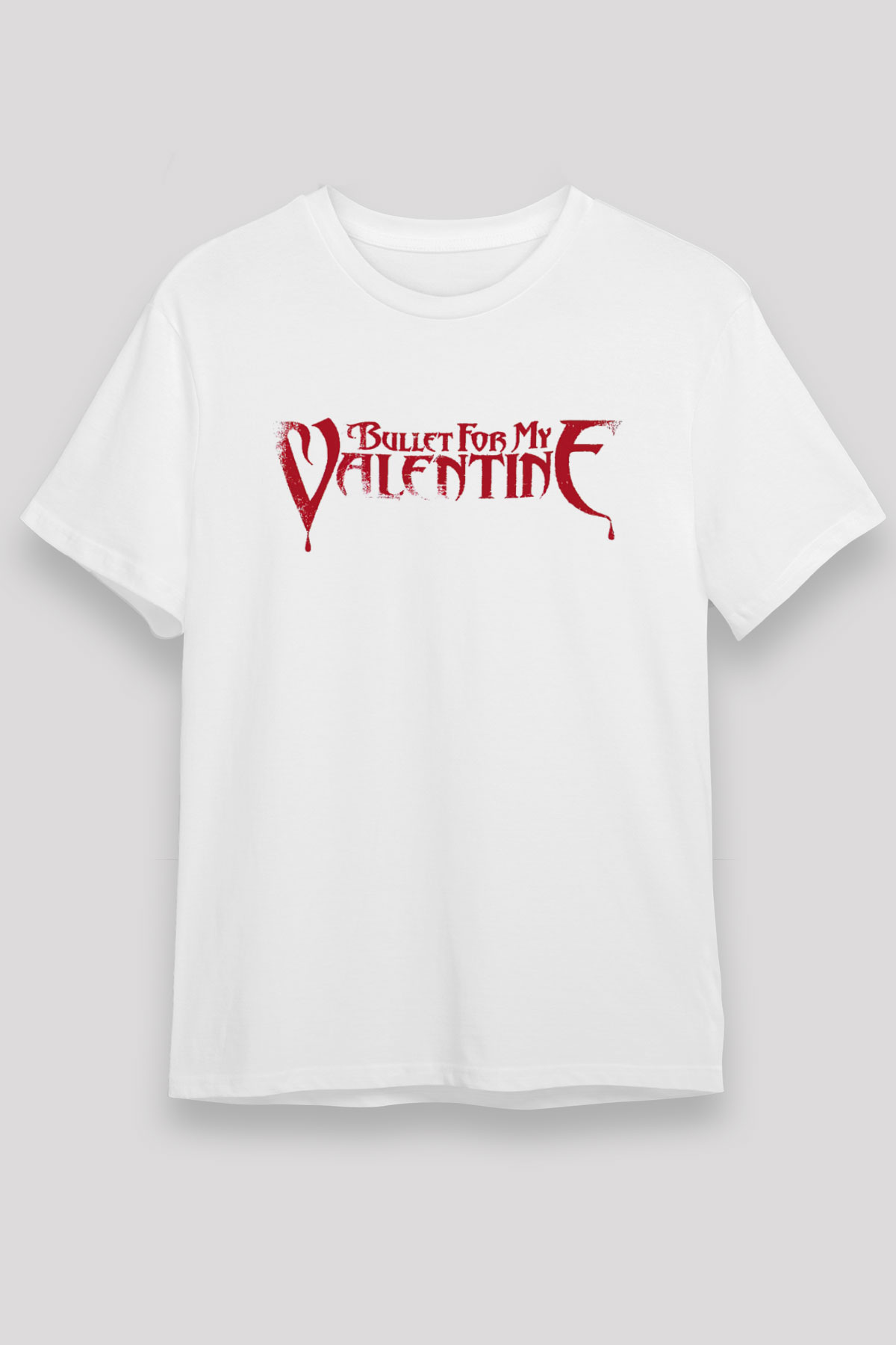 Bullet for My Valentine Beyaz Unisex Tişört T-Shirt - TişörtFabrikası