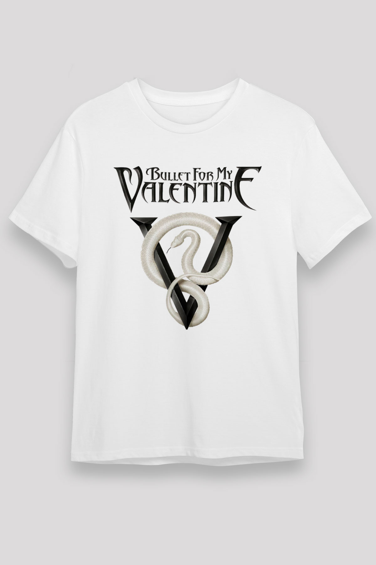 Bullet for My Valentine Beyaz Unisex Tişört T-Shirt - TişörtFabrikası