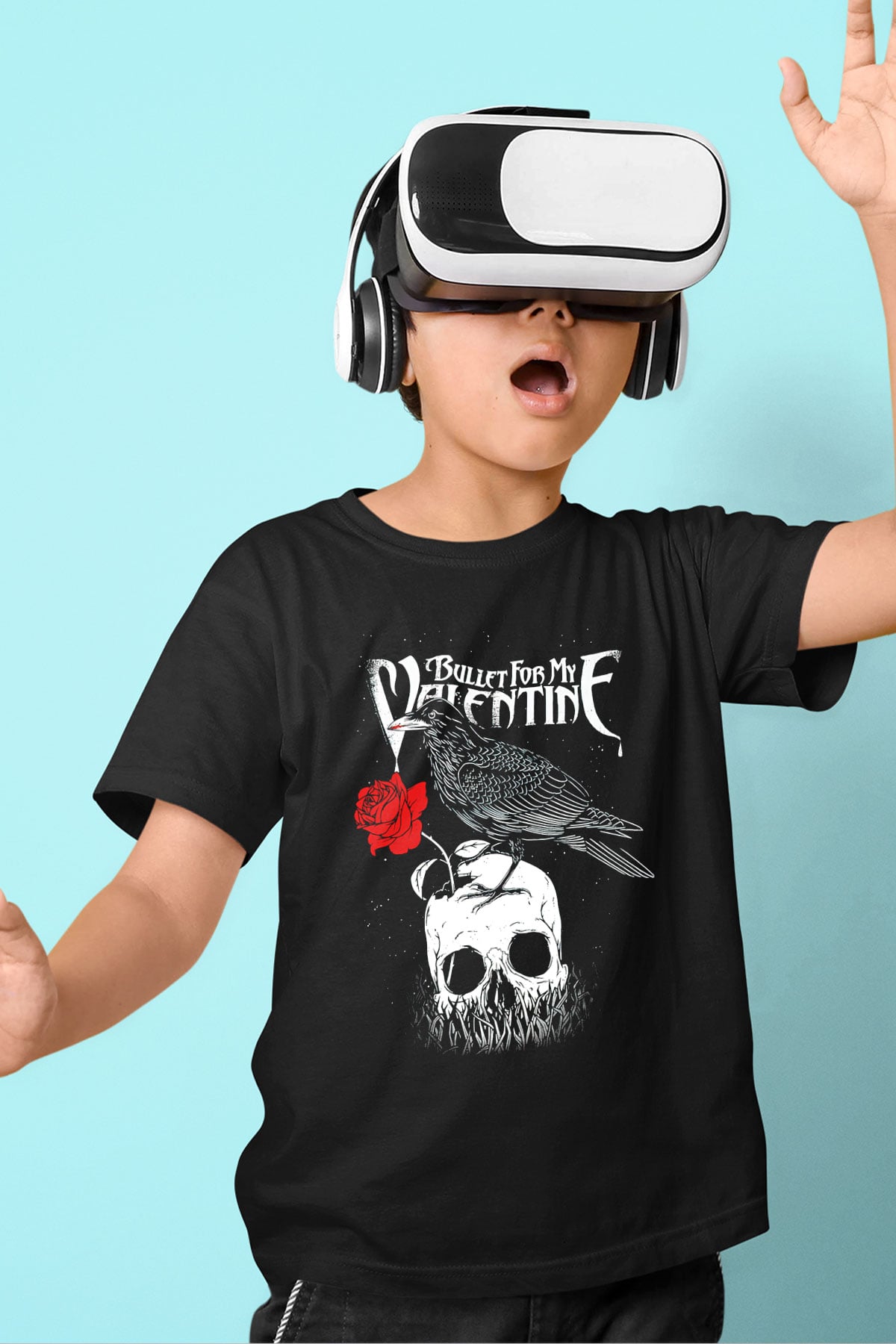 Bullet for My Valentine Siyah Unisex Çocuk Tişört