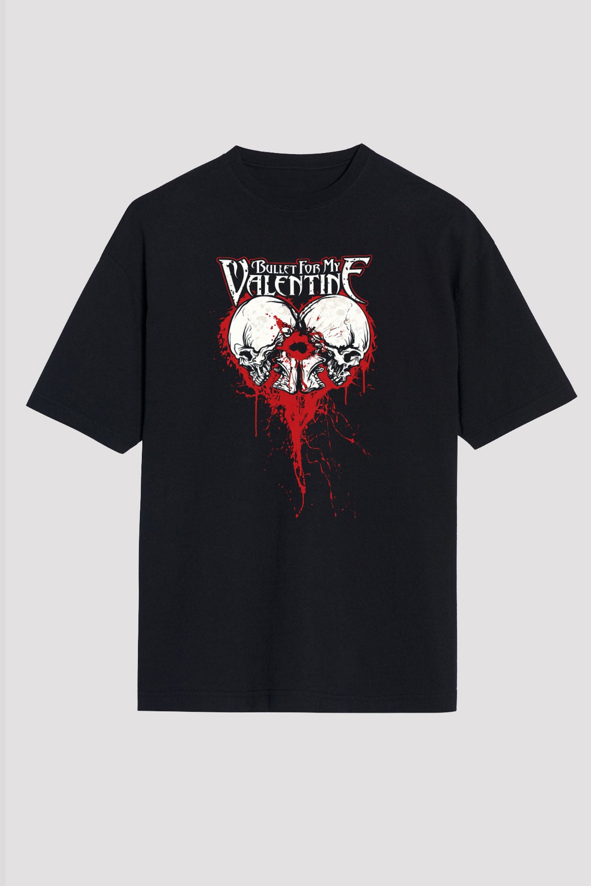 Bullet for My Valentine Siyah Unisex Oversize Tişört T-Shirt