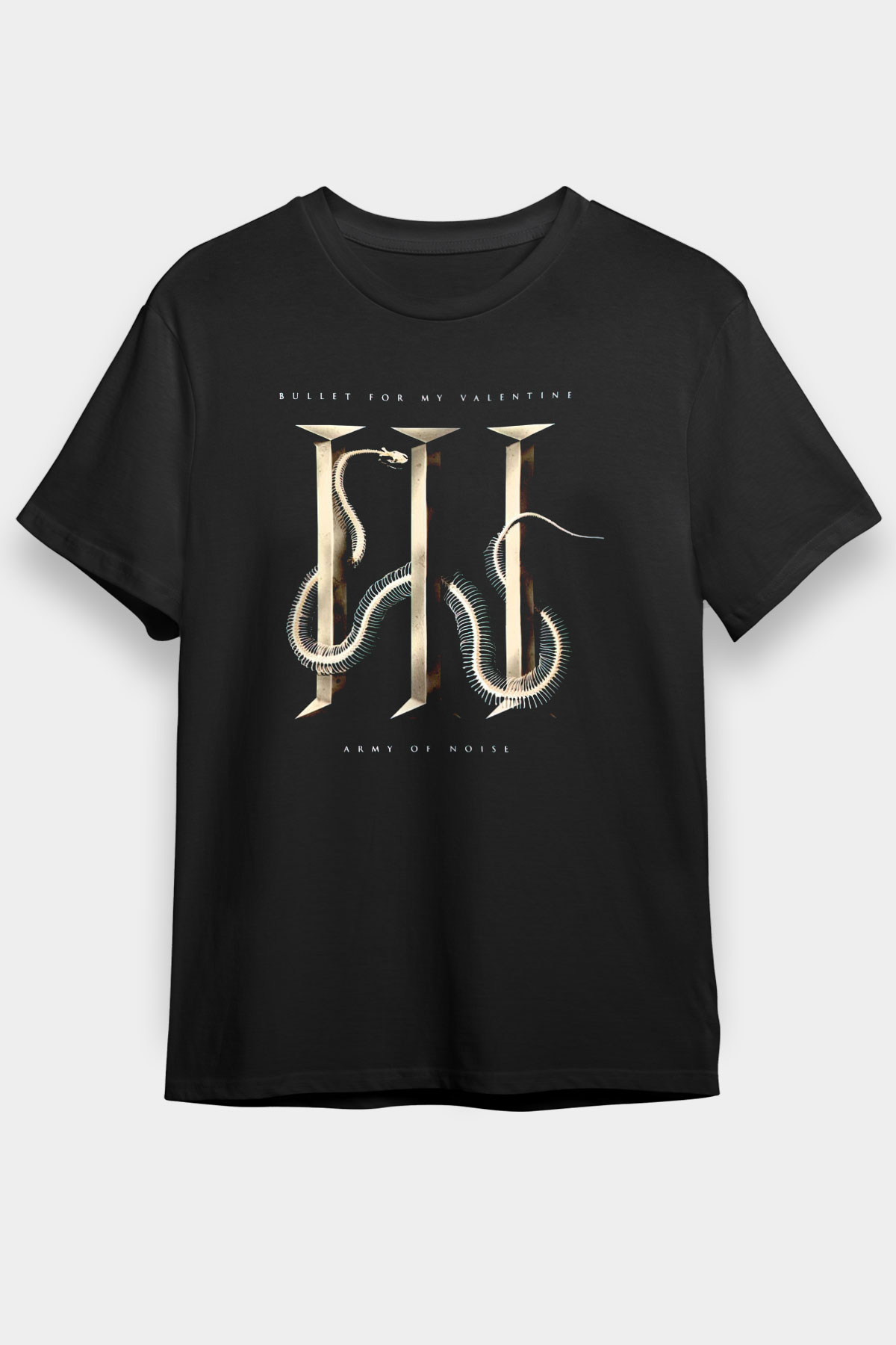Bullet for My Valentine Siyah Unisex Tişört T-Shirt - TişörtFabrikası