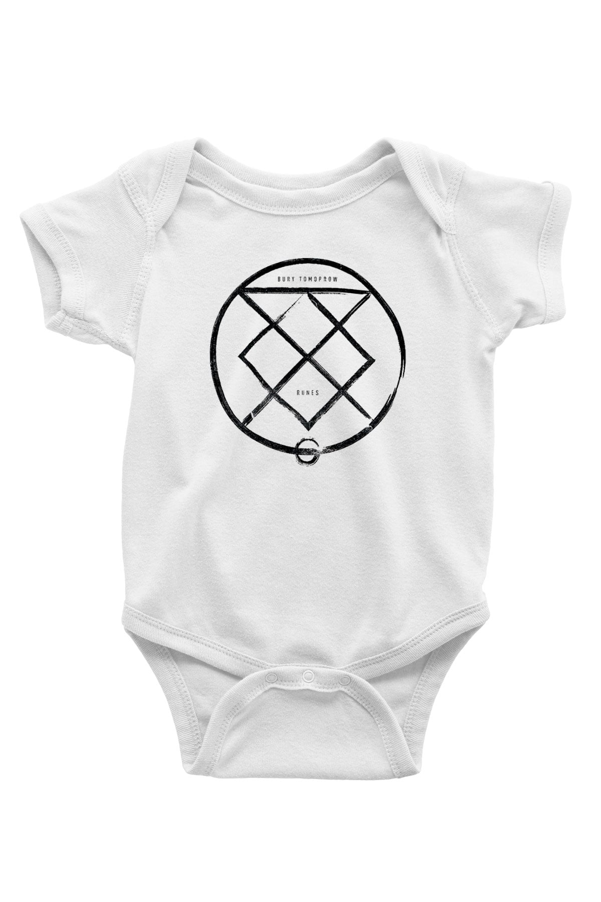 Bury Tomorrow Baskılı Beyaz Unisex Bebek Body - Zıbın