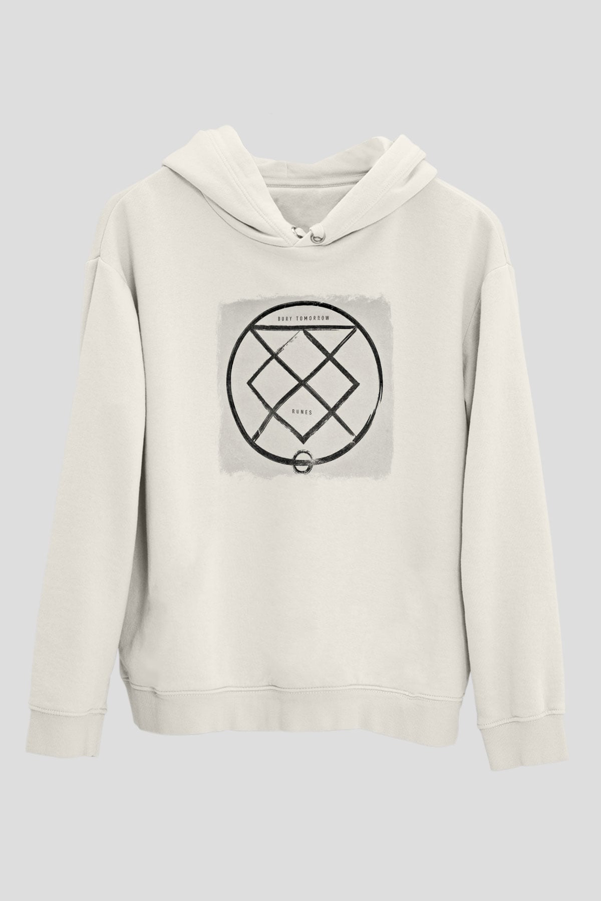 Bury Tomorrow Baskılı Unisex Beyaz Hoodie
