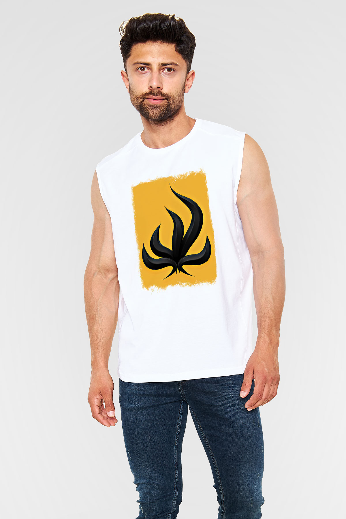 Bury Tomorrow Baskılı Unisex Beyaz Kolsuz Tişört