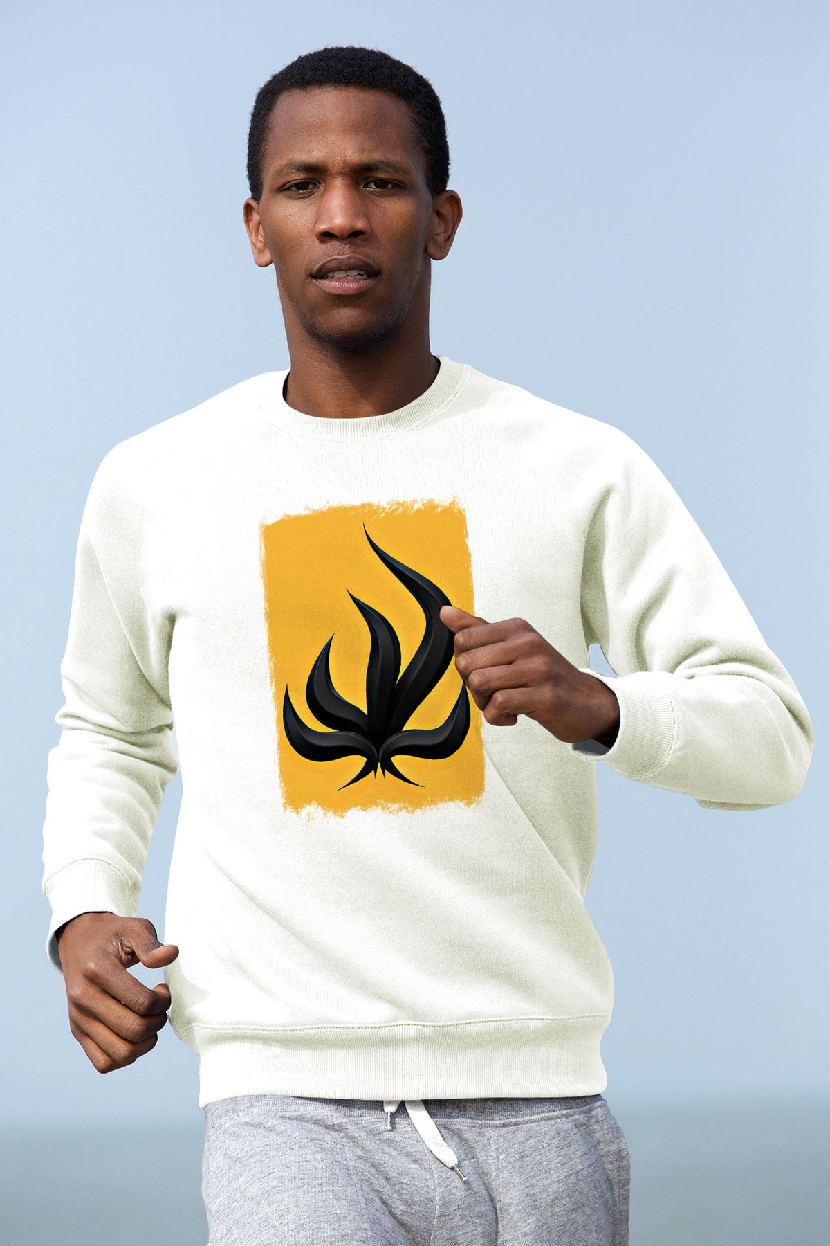 Bury Tomorrow Baskılı Unisex Beyaz Sweatshirt