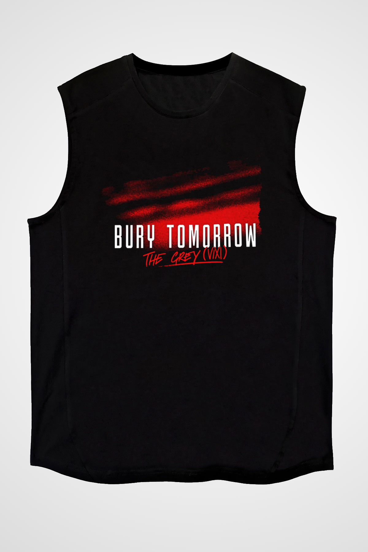 Bury Tomorrow Baskılı Unisex Siyah Kolsuz Tişört - Tshirt